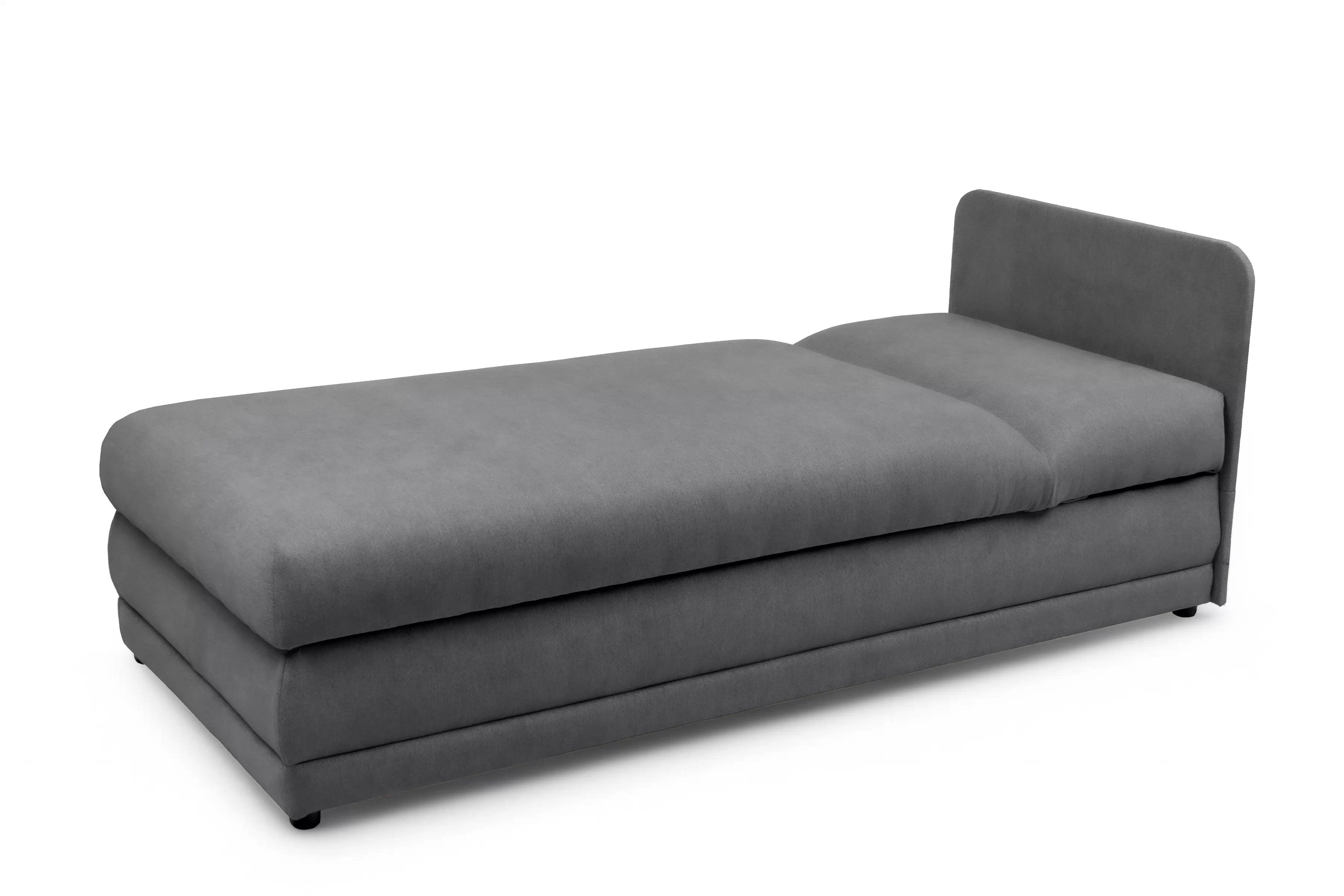 Válenda s úložným prostorem Kodil I - šedá Ado 1614 Gargoyle Válenda pro jednu osobu Kodil I s úložným prostorem - šedá plecionka Ado 1614 Gargoyle