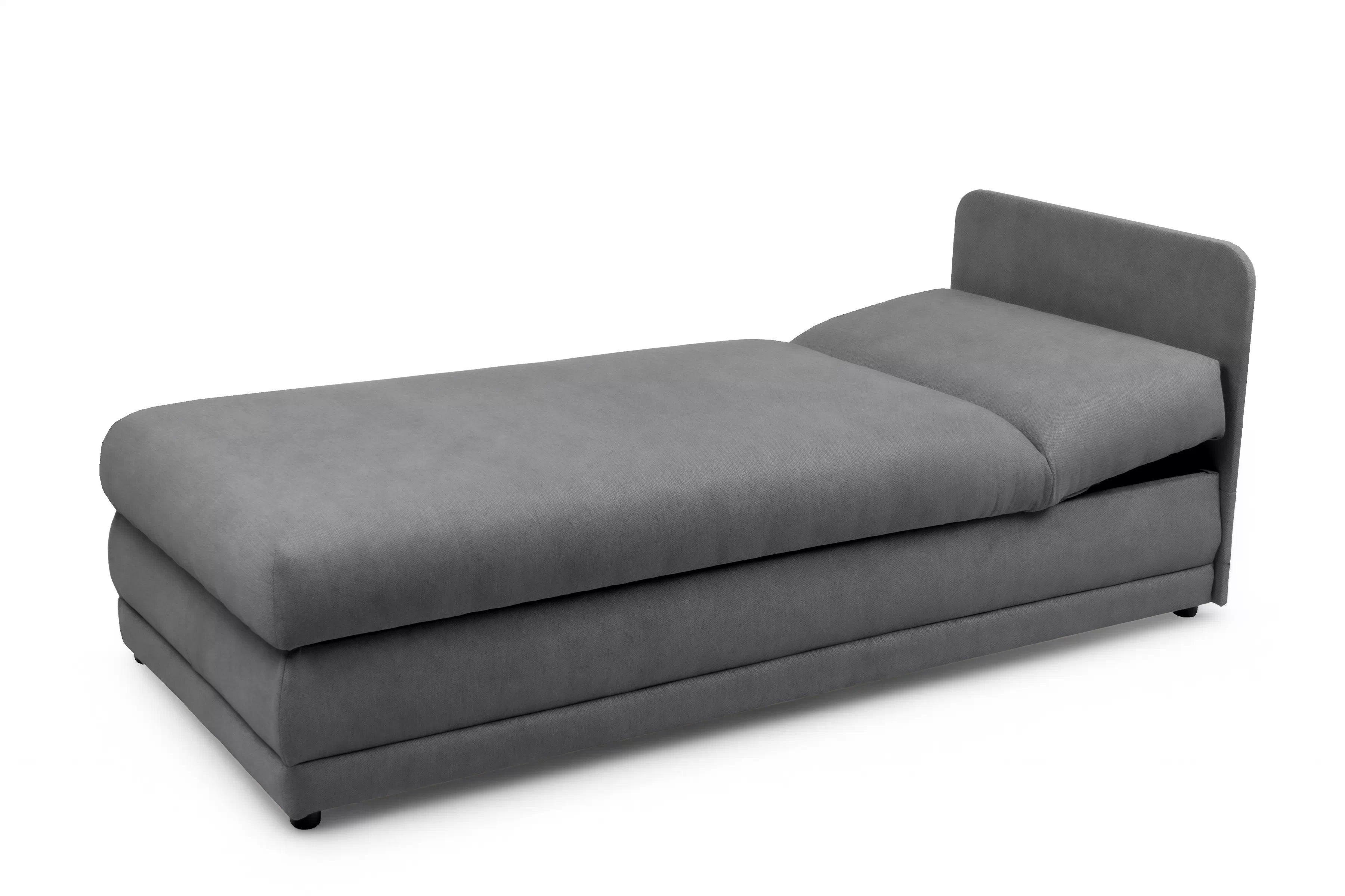 Válenda s úložným prostorem Kodil I - šedá Ado 1614 Gargoyle Válenda pro jednu osobu Kodil I s úložným prostorem - šedá plecionka Ado 1614 Gargoyle