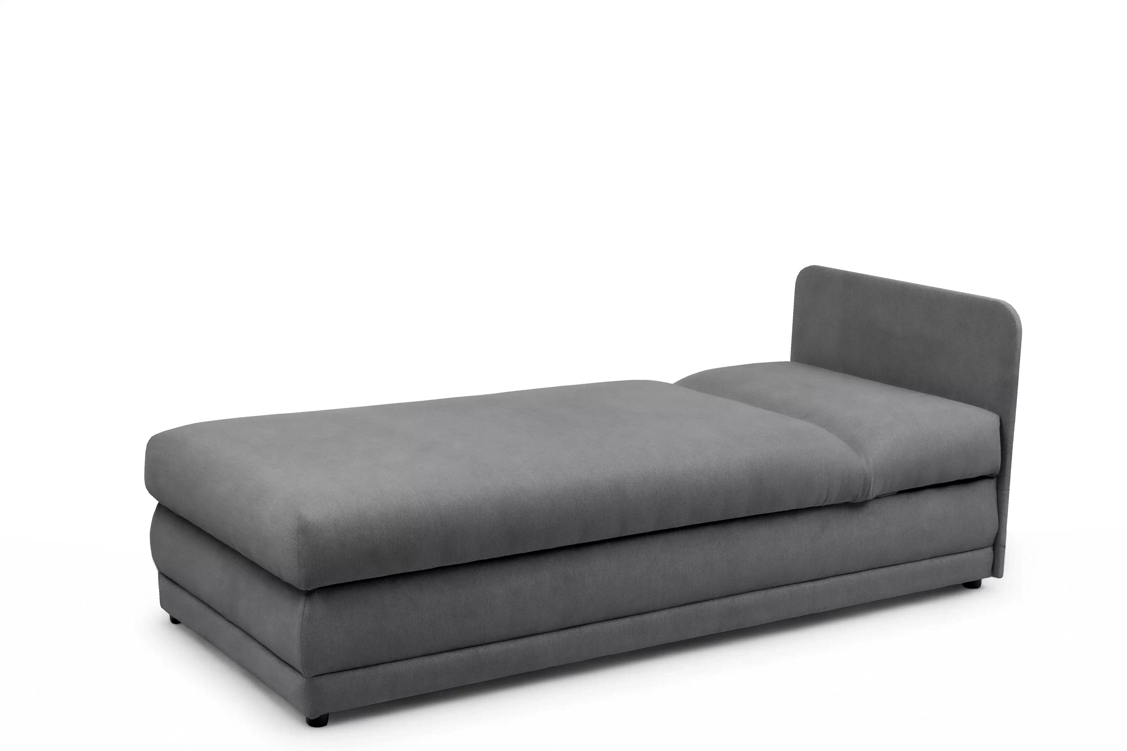 Válenda s úložným prostorem Kodil I - šedá Ado 1614 Gargoyle Válenda pro jednu osobu Kodil I s úložným prostorem - šedá plecionka Ado 1614 Gargoyle