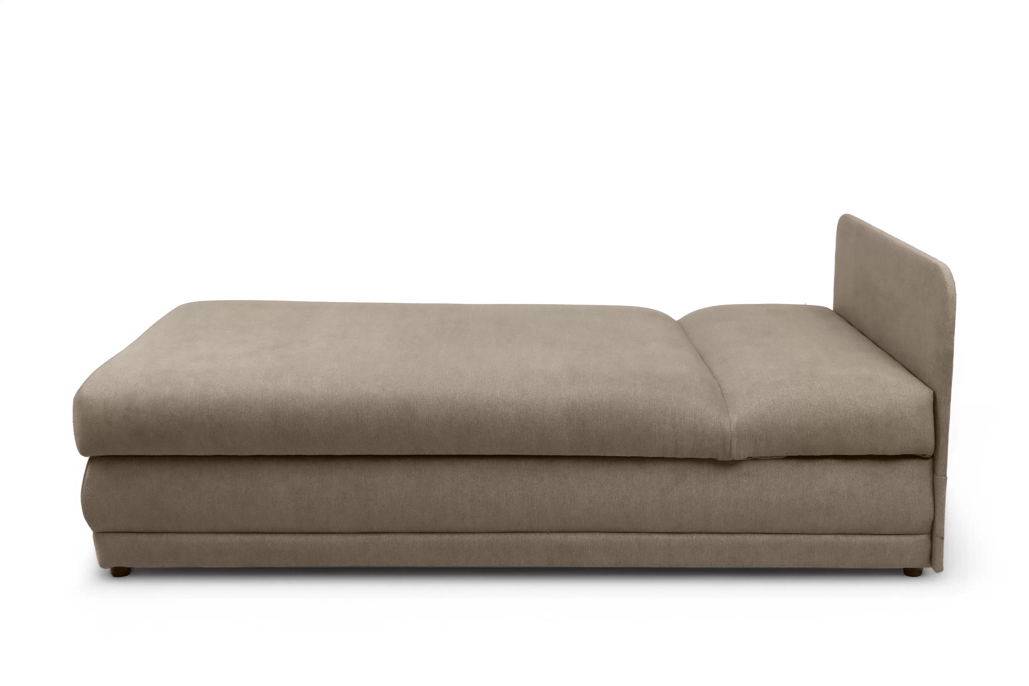 Válenda s úložným prostorem Kodil I - béžová Ado 1603 Vlašský ořech Válenda pro jednu osobu Kodil I s úložným prostorem- béžová plecionka Ado 1603 vlašský ořech