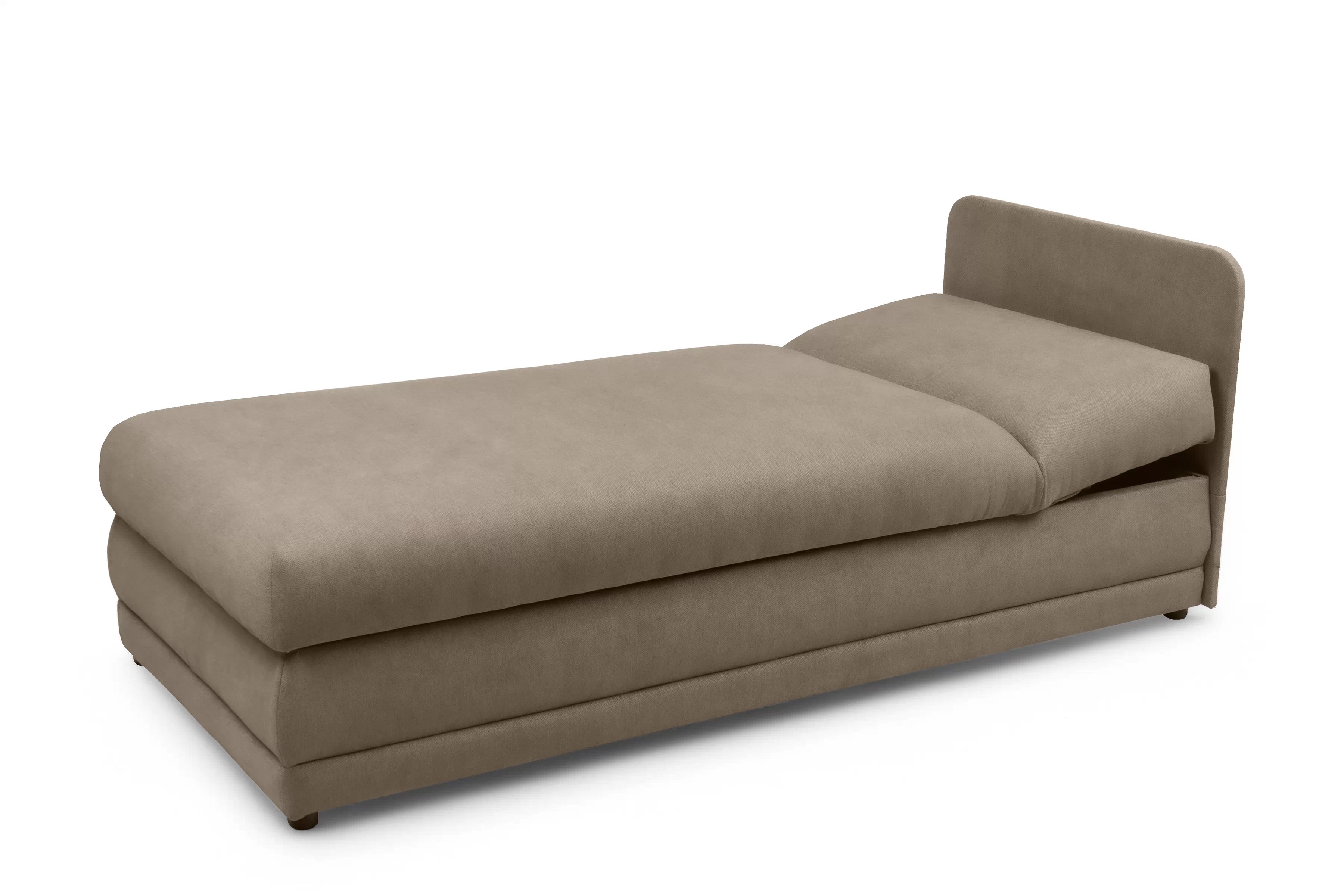 Válenda s úložným prostorem Kodil I - béžová Ado 1603 Vlašský ořech Válenda pro jednu osobu Kodil I s úložným prostorem- béžová plecionka Ado 1603 vlašský ořech