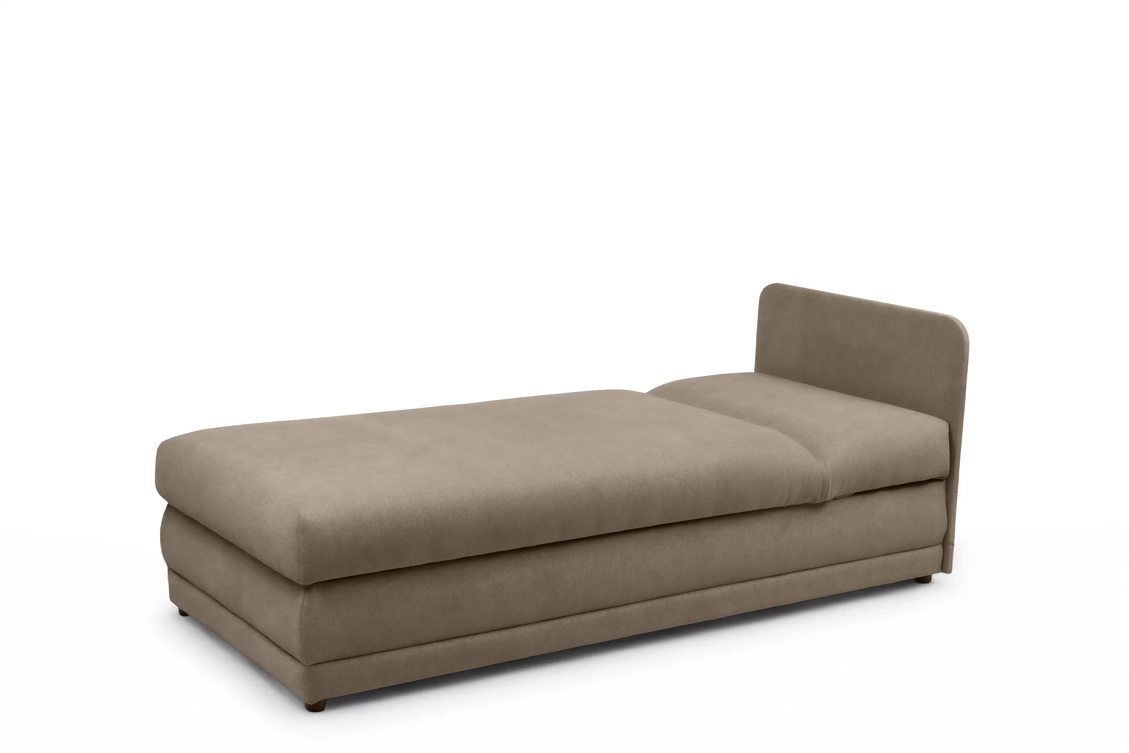 Válenda s úložným prostorem Kodil I - béžová Ado 1603 Vlašský ořech Válenda pro jednu osobu Kodil I s úložným prostorem- béžová plecionka Ado 1603 vlašský ořech