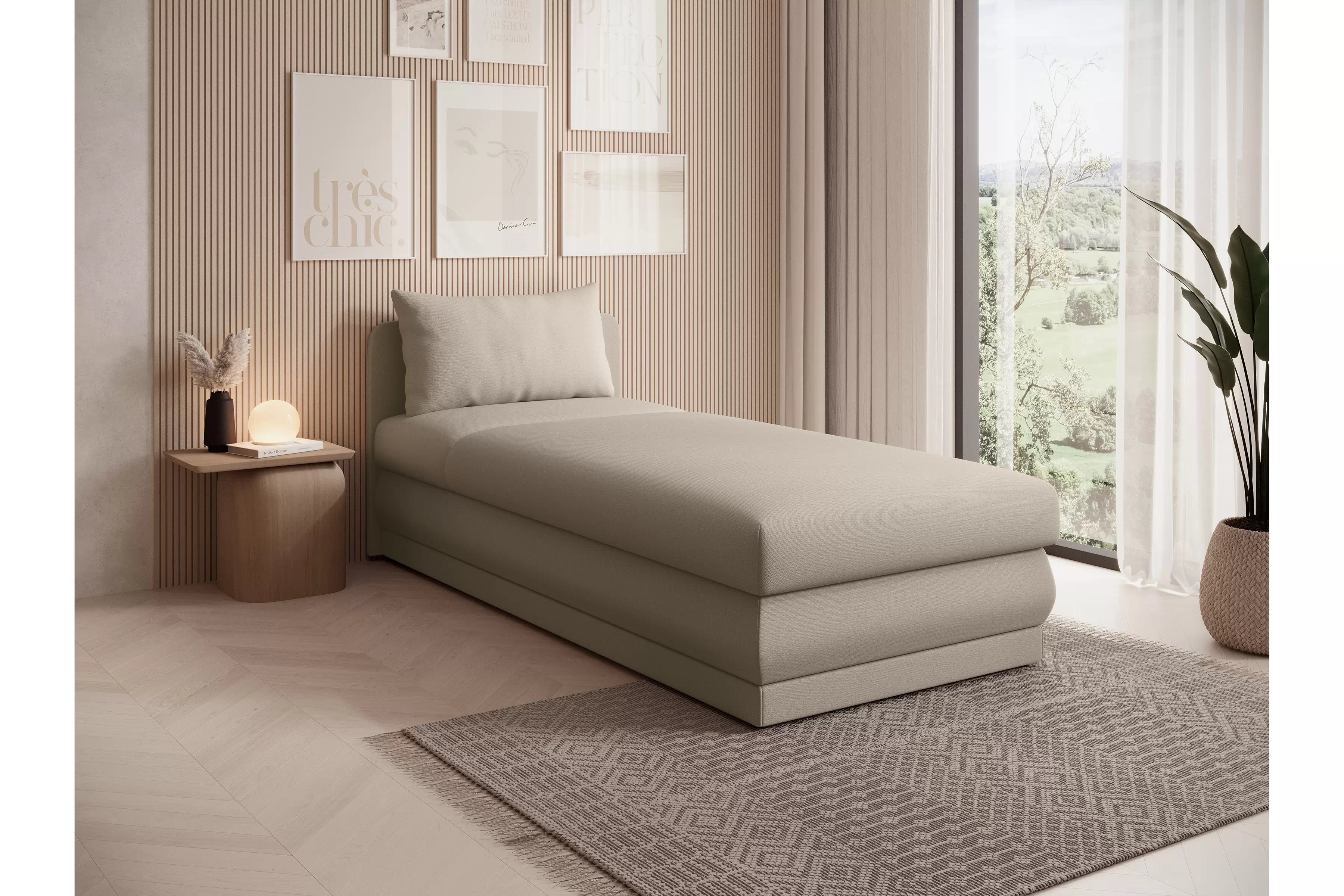 Válenda s úložným prostorem Kodil I Válenda pro jednu osobu Kodil I s úložným prostorem