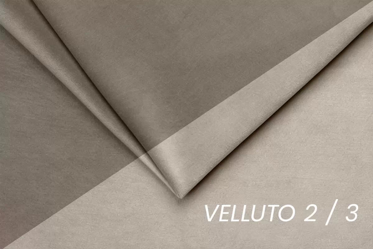 Válenda s úložným prostorem Marek levá - béžová Velluto 2 + 3 Válenda/Postel levá jednomístné s úložným prostorem Marek - samet Velluto 2 + 3