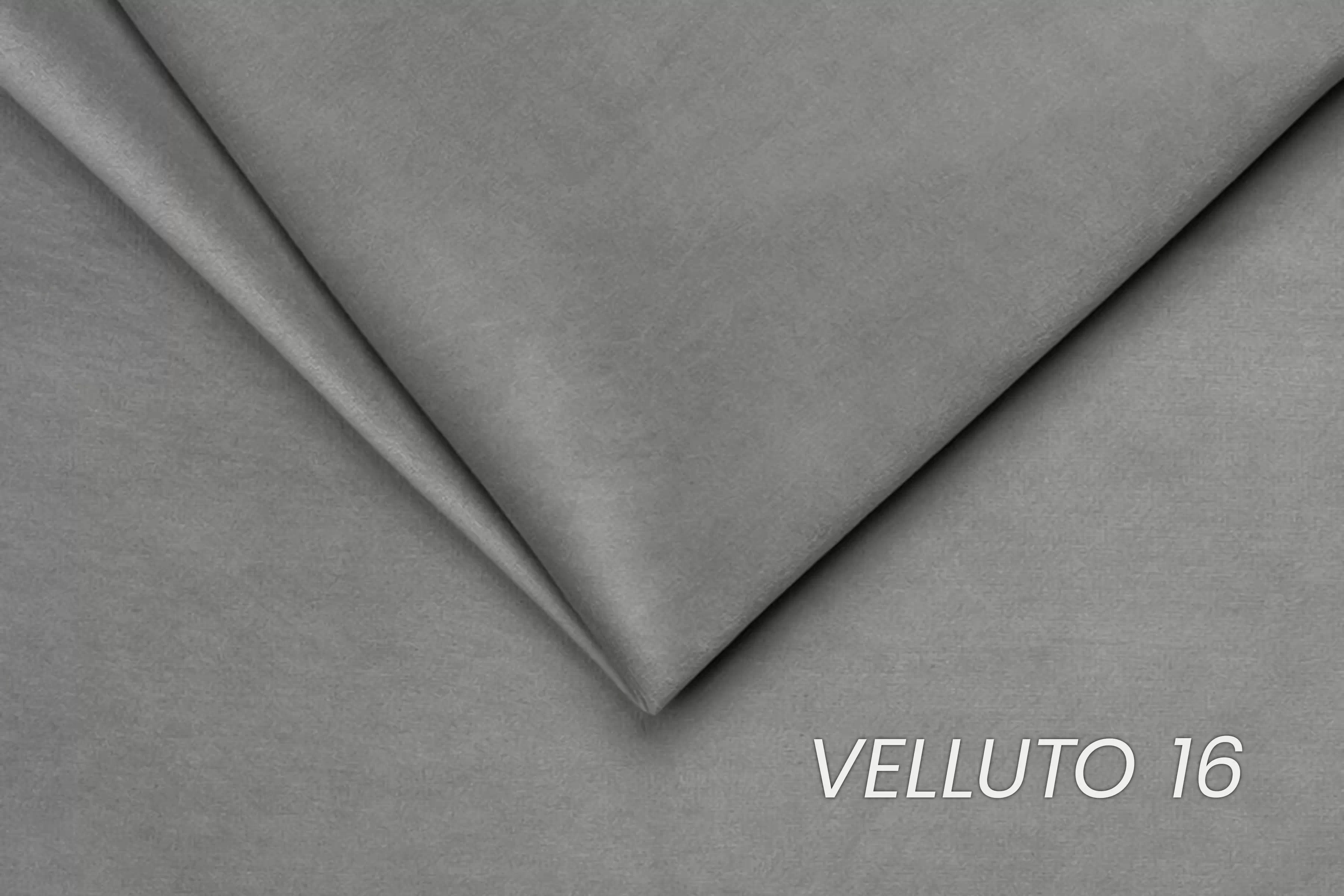 Rozkládací válenda s úložným prostorem Maciek levá - hnědá Velluto 31 Válenda/Postel levá rozkladany s úložným prostorem Maciek - šedá samet Velluto 16