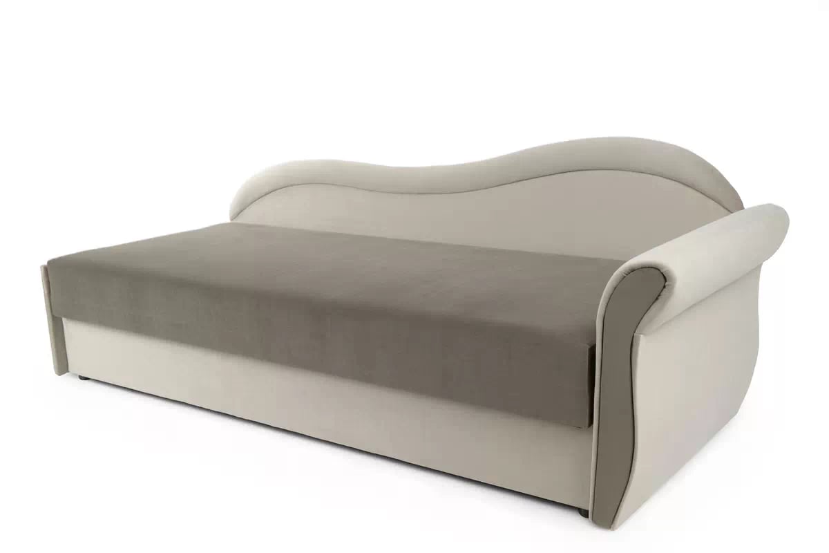 Válenda s úložným prostorem Marek pravá - béžová Velluto 2 + 3 Dětská pohovka/postel pravá strana jednoosobowe s úložným prostorem Marek - samet Velluto 2 + 3 