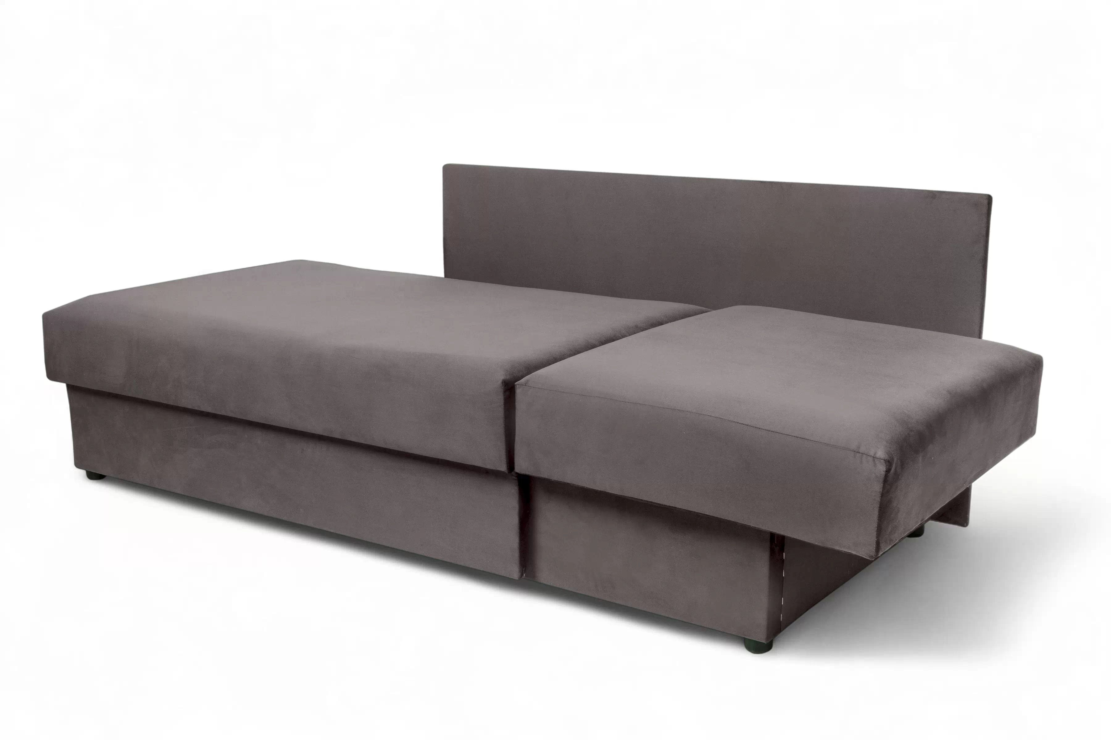 Detská pohovka/posteľ rozkladany s úložným priestorom Maciek - šedý velúr Velvet 3038 1914 Detská pohovka/posteľ rozkladany s úložným priestorom Maciek - šedý velúr Velvet 3038 1914