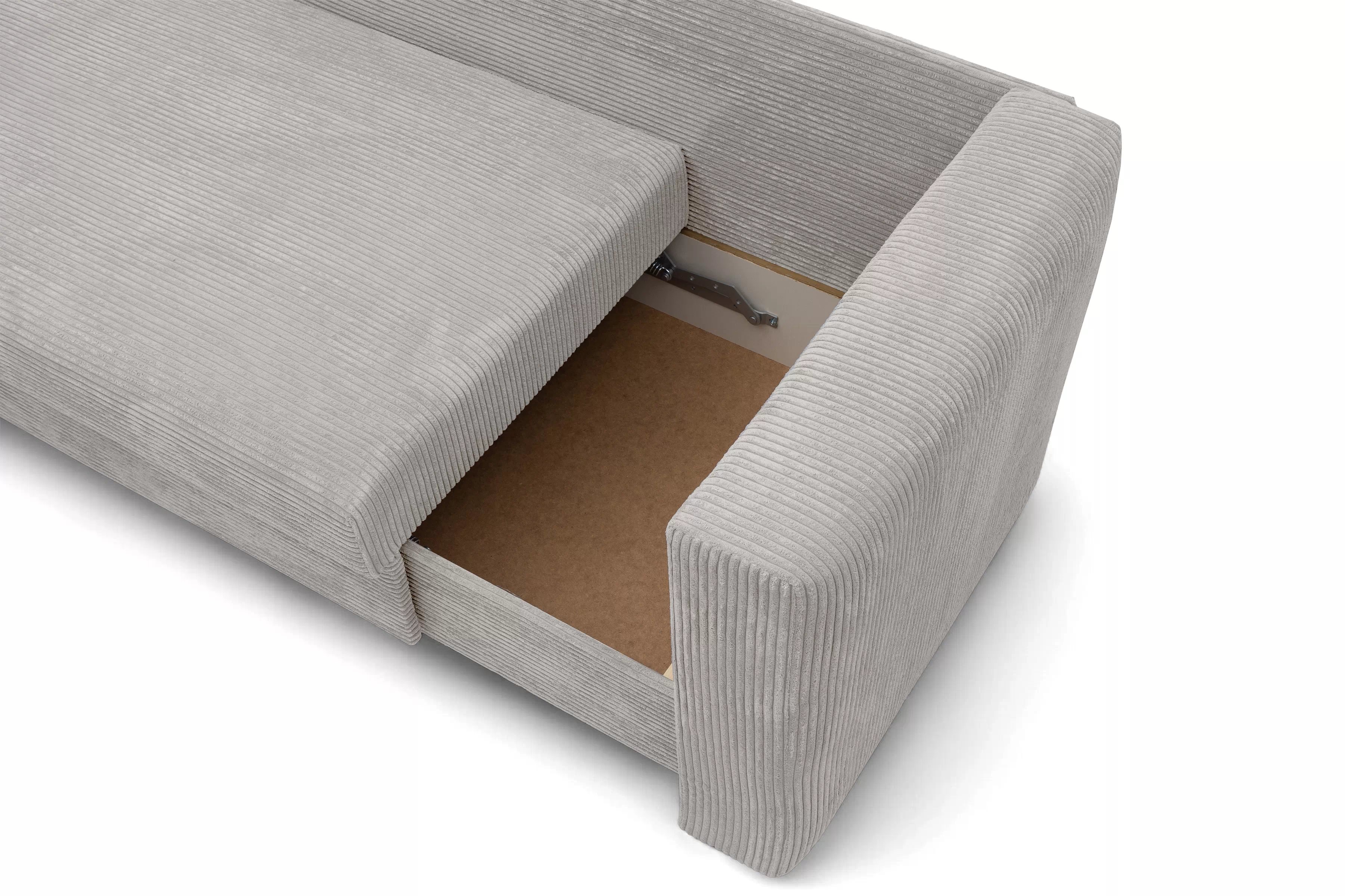 Válenda/Postel rozkladany Maciek levá - béžová manšestr Lincoln 83 Válenda/Postel rozkladany s úložným prostorem Maciek levá - béžová manšestr Lincoln 83