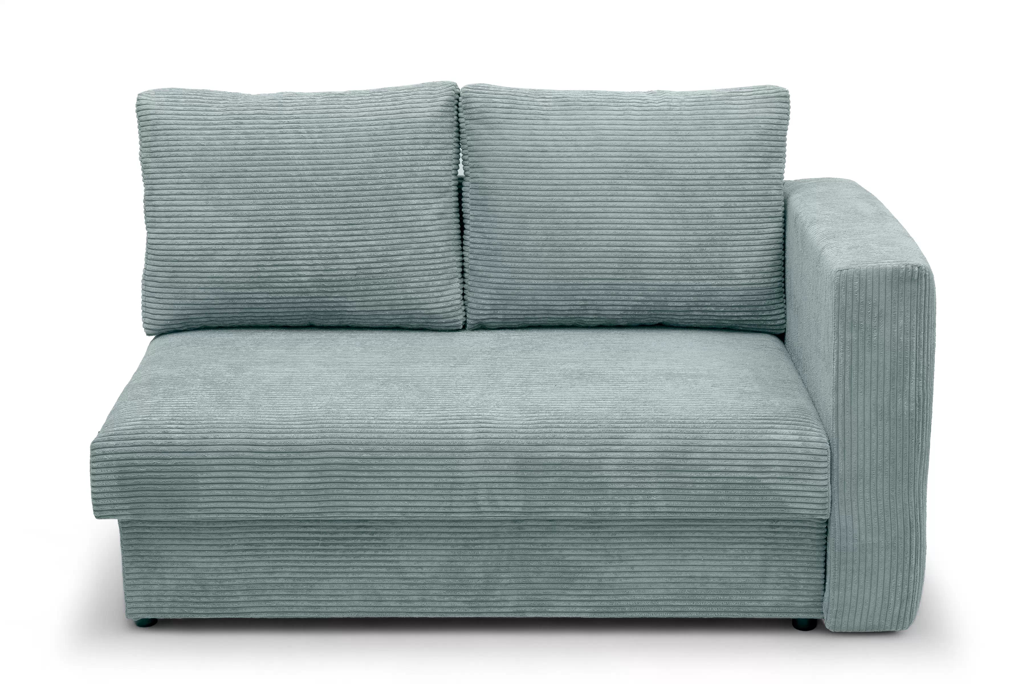 Rozkládací válenda s úložným prostorem Maciek levá - zelená Lincoln 72 Válenda/Postel rozkladany s úložným prostorem Maciek levá - zelená manšestr Lincoln 72