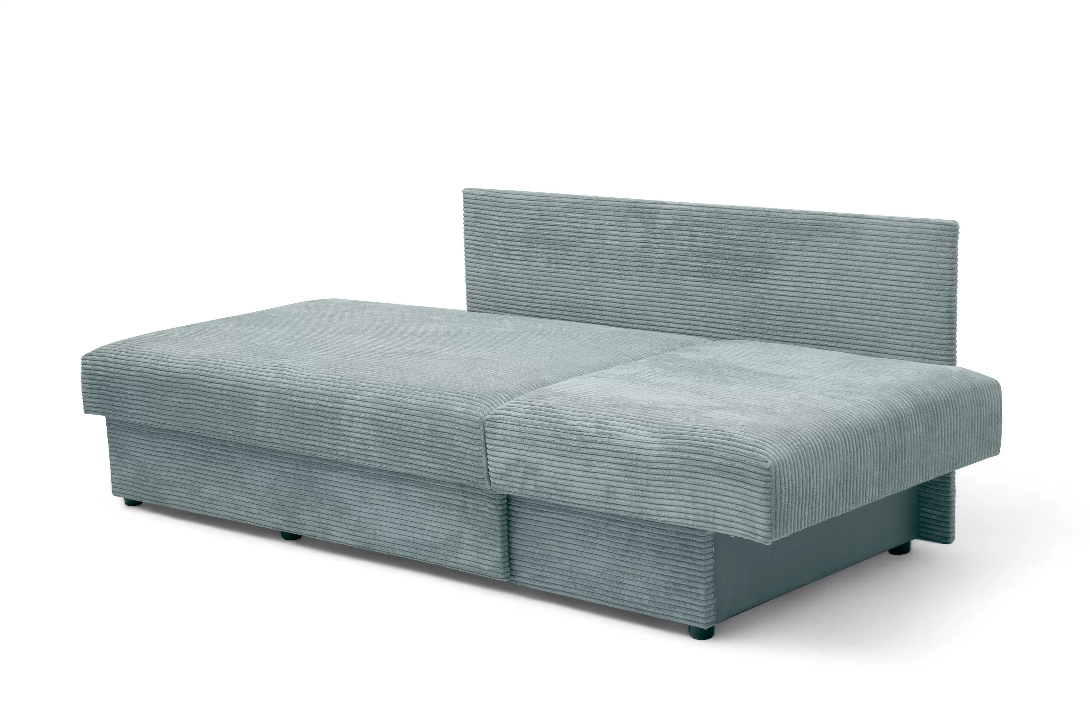 Rozkládací válenda s úložným prostorem Maciek levá - zelená Lincoln 72 Válenda/Postel rozkladany s úložným prostorem Maciek levá - zelená manšestr Lincoln 72