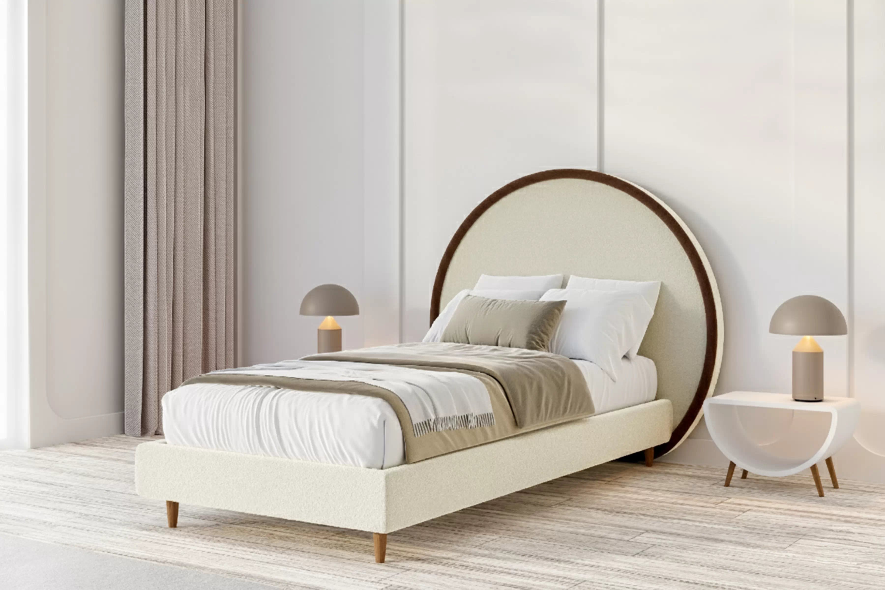 Čalouněné Detská posteľ Visto - 90x200 čalúnená posteľ mlodziezowe Visto - 90x200