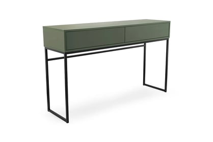 Toaletný Stolík Genua so zásuvkami 137 cm - fľaškovo zelená