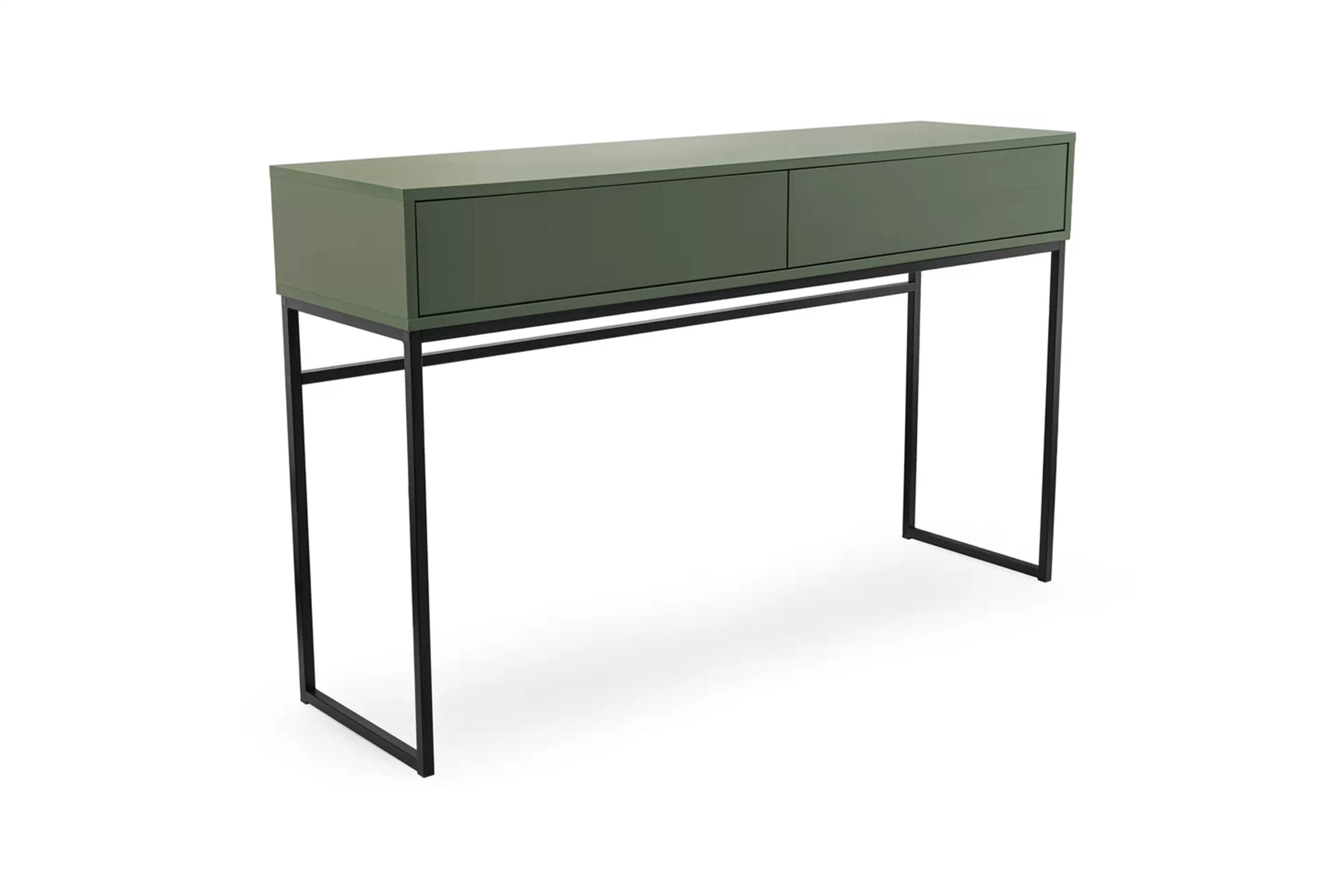 Toaletný Stolík Genua so zásuvkami 137 cm - fľaškovo zelená Toaletný stolík Genua so zásuvkami 137 cm - fľaškovo zelená