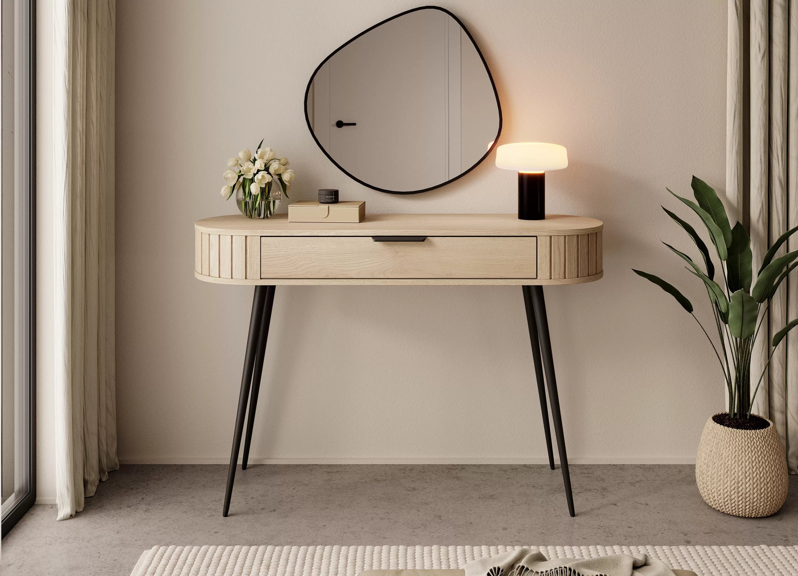 Toaletný stolík Luvio 120 cm so zásuvkou - dub cremona Toaletný stolík Luvio 120 cm z szuflada - Dub cremona