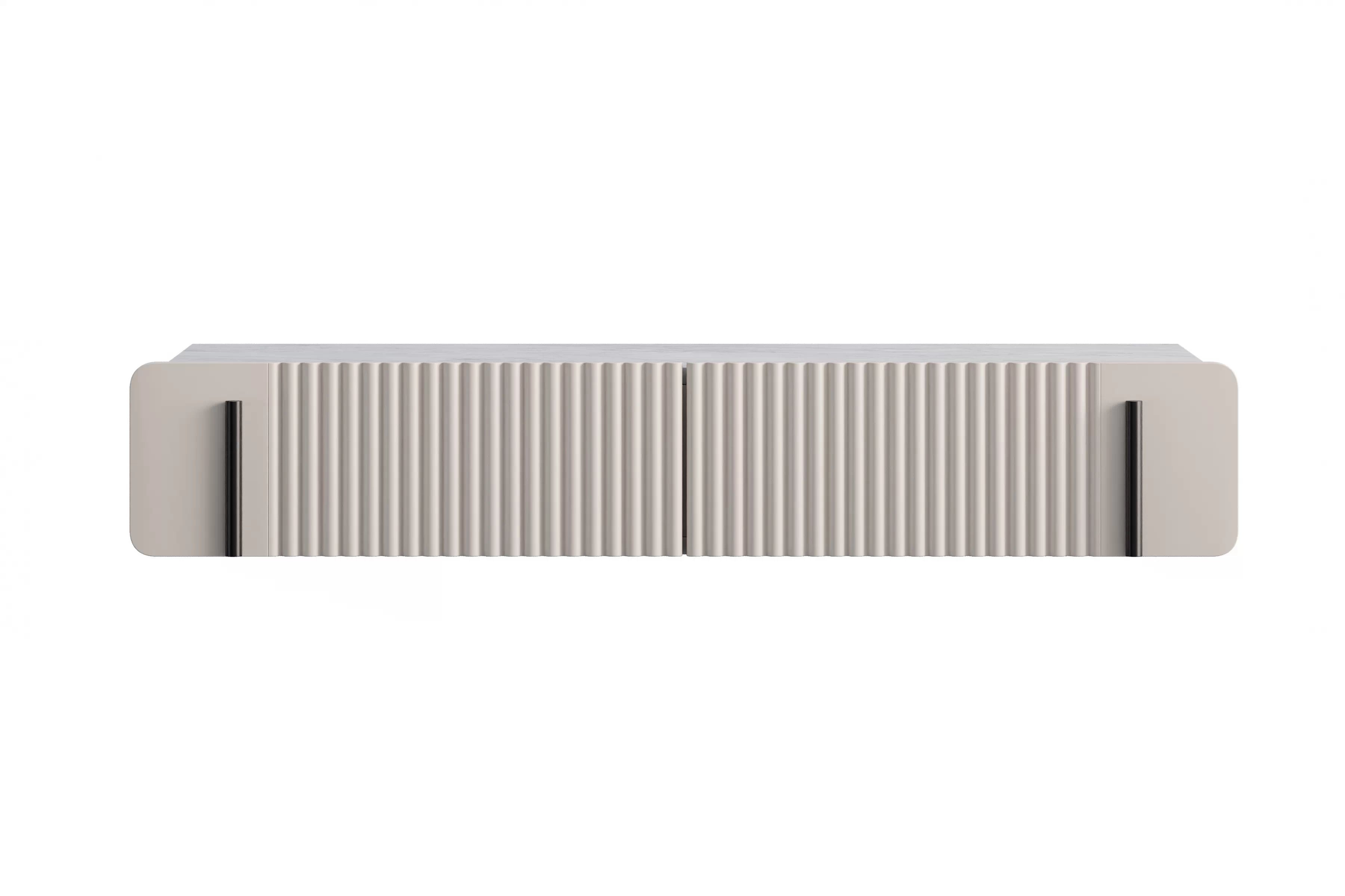 Závěsný toaletní stolek Malmi 100 cm - kašmírová / crema bianca / černá Toaletní stolek Malmi 100 cm závěsná se zásuvkami - kašmír / crema bianca / černá