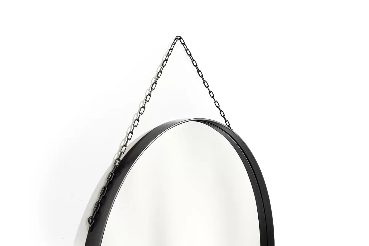 Toaletní stolek Nicole se zrcadlem 60 cm - černý mat / černé nohy Toaletní stolek Nicole z zrcadlem 60 cm - černá mat / černá nozki