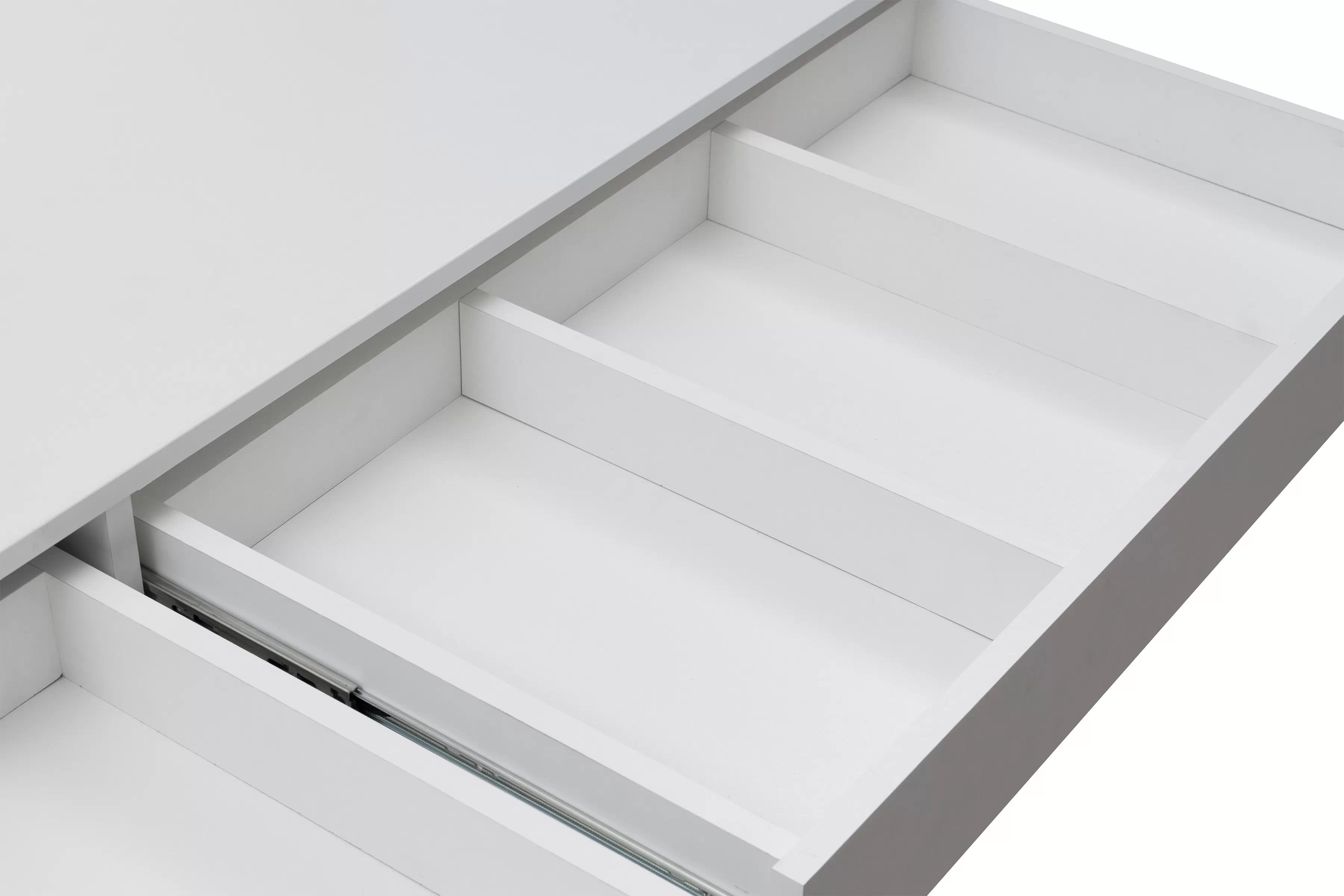 Toaletný stolík Velinio XL 120 cm - biela Toaletný stolík Velinio XL 120 cm - Biely