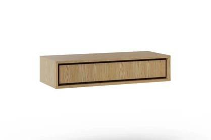 Visiaca toaletka Rocco 85 cm so zásuvkou - baltický dub diune / čierny