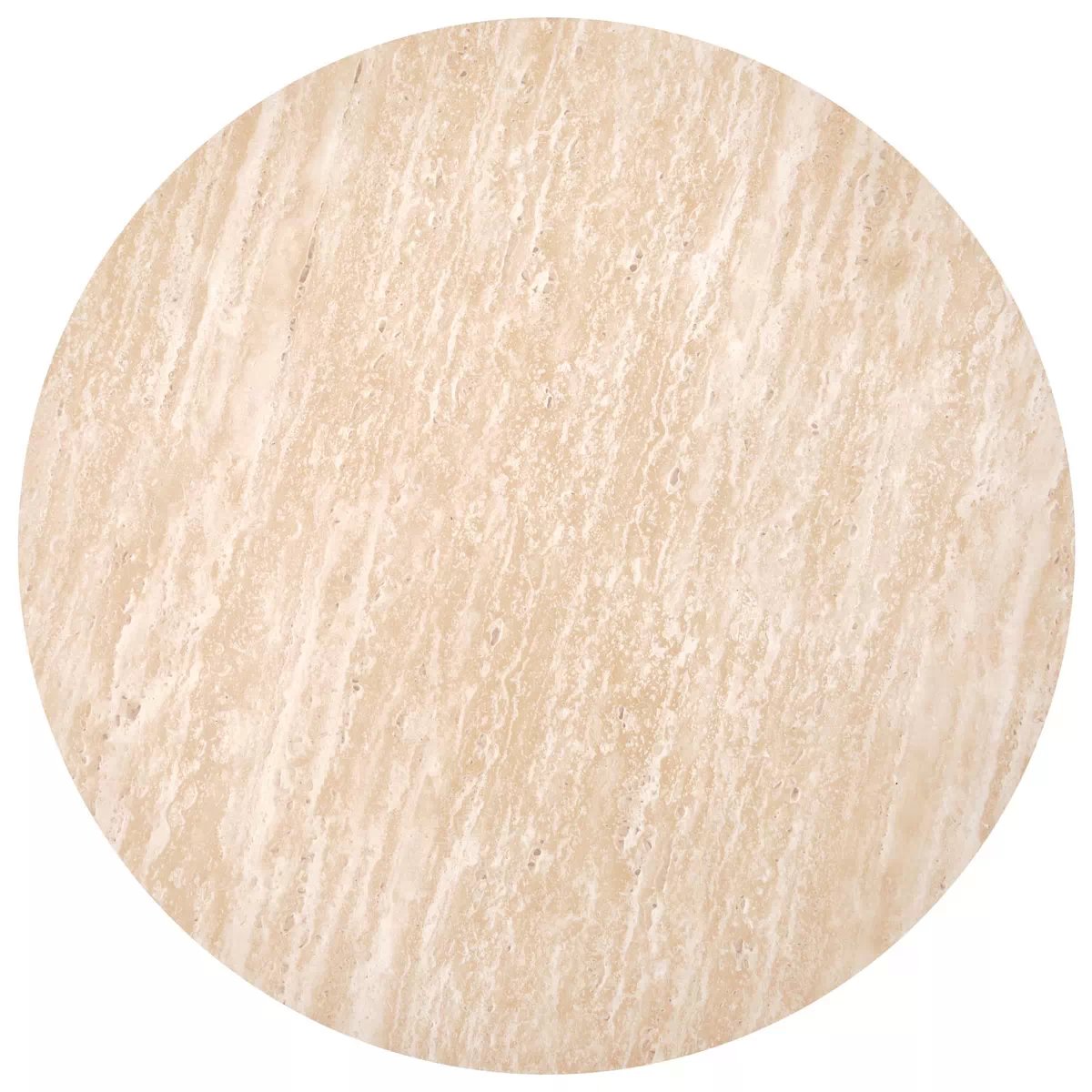 Kulatý konferenční stolek Travertino 60 cm - travertin travertino okrAgLa Konferenční stolek, travertin