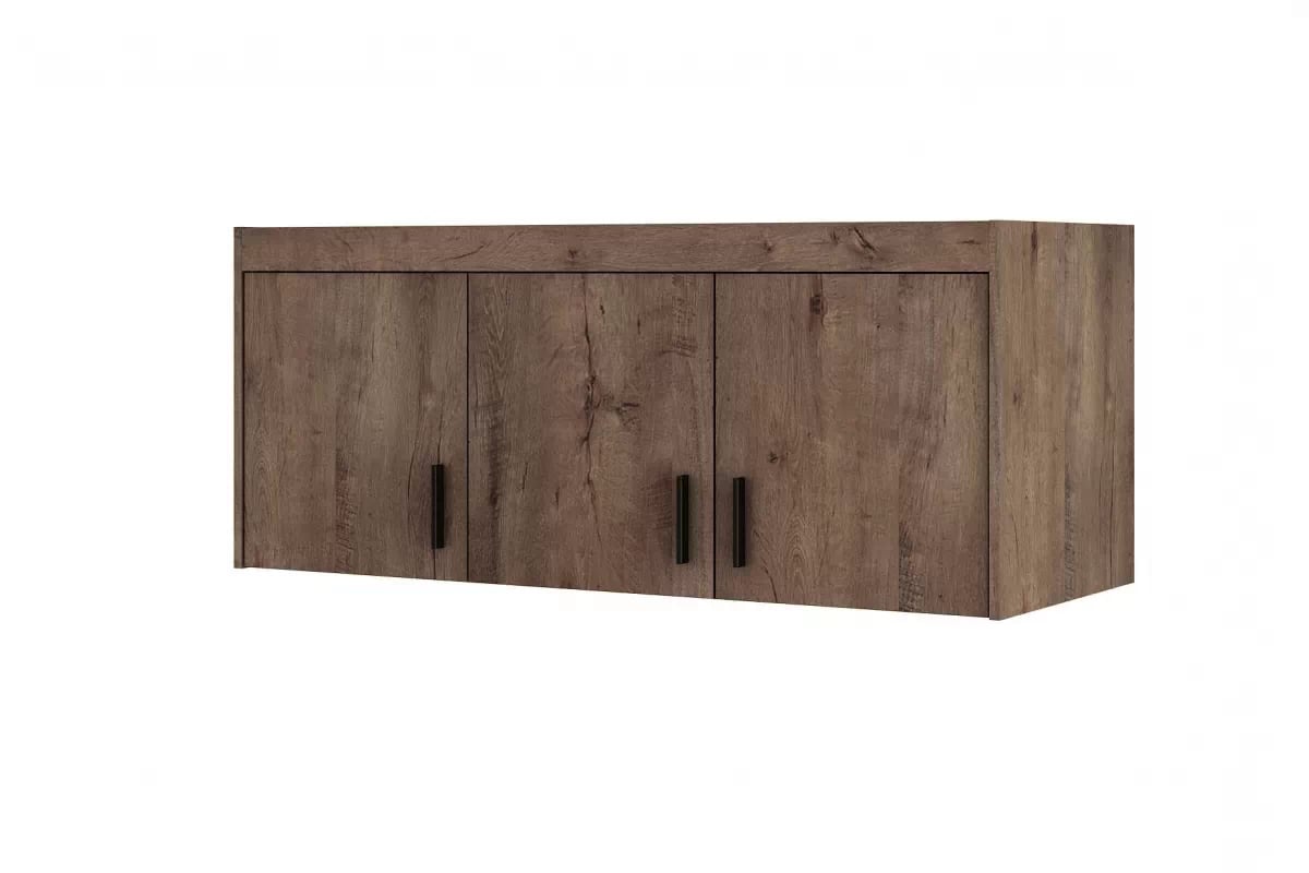 Nástavec Lena DL03 - 133 cm - dub lefkas tmavý třídveřová Nástavec do Skříně Lena DL03 - 133 cm - Dub Lefkas