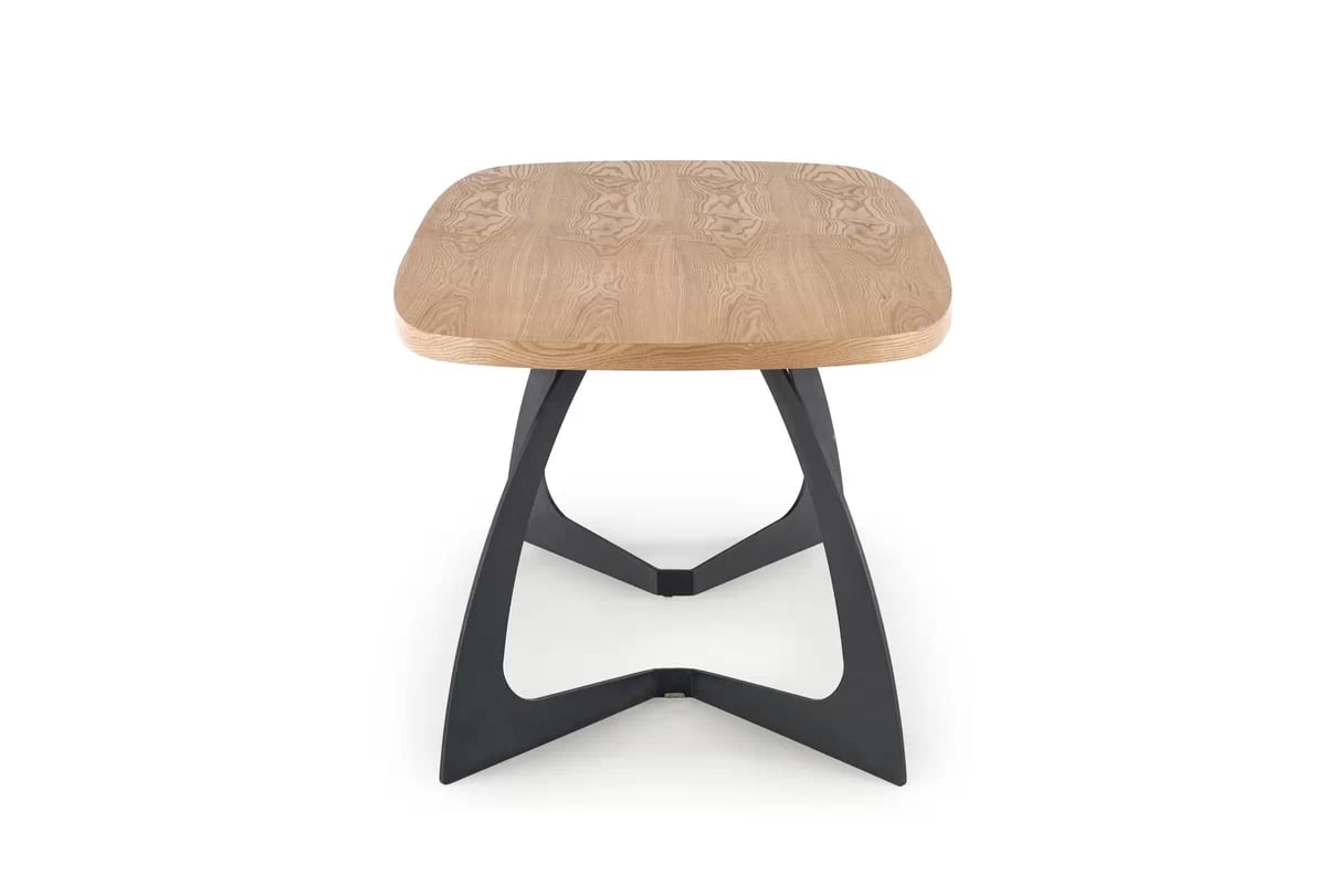 Rozkládací stůl Veldon 160-200x90 cm - přírodní dub / černá veldon stůl rozkládací, Deska - Dub přírodní, Nohy - Černý