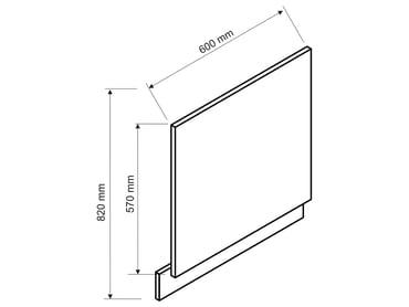 Odkrytý čelní panel myčky Vita FZ 60 PO přední část myčky s odkrytým panelem