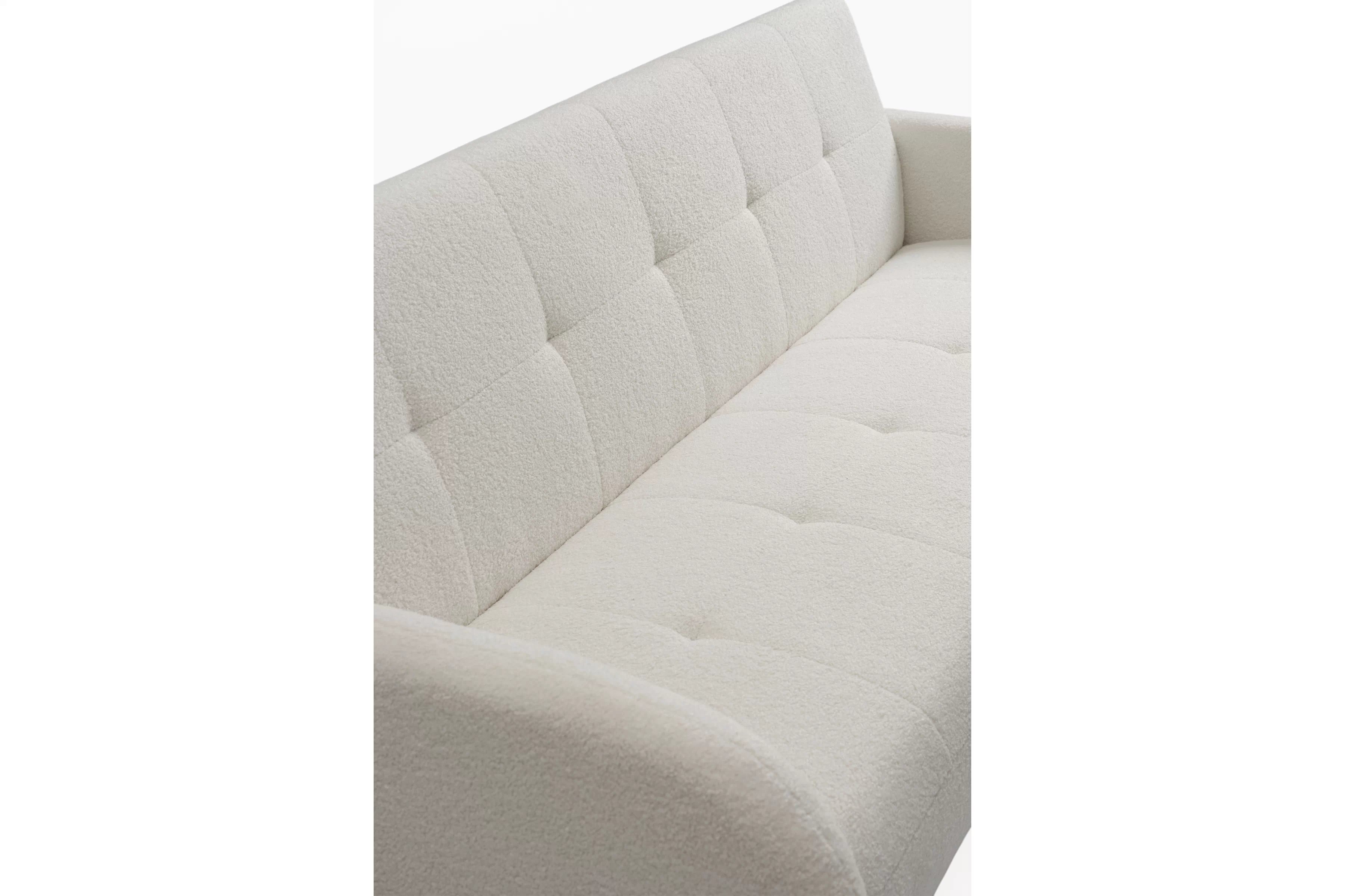 Rozkládací pohovka Linda - béžová Lambi 8 Pohovka Linda rozkladana pro obývacího pokoje - béžová boucle Lambi 8