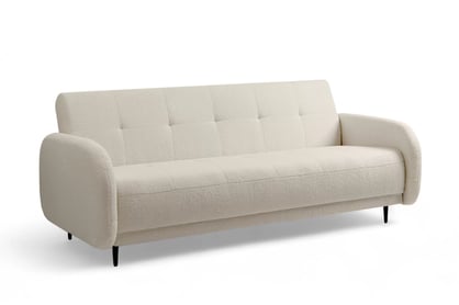 Rozkládací pohovka Linda do obývacího pokoje - béžový boucle Lambi 8