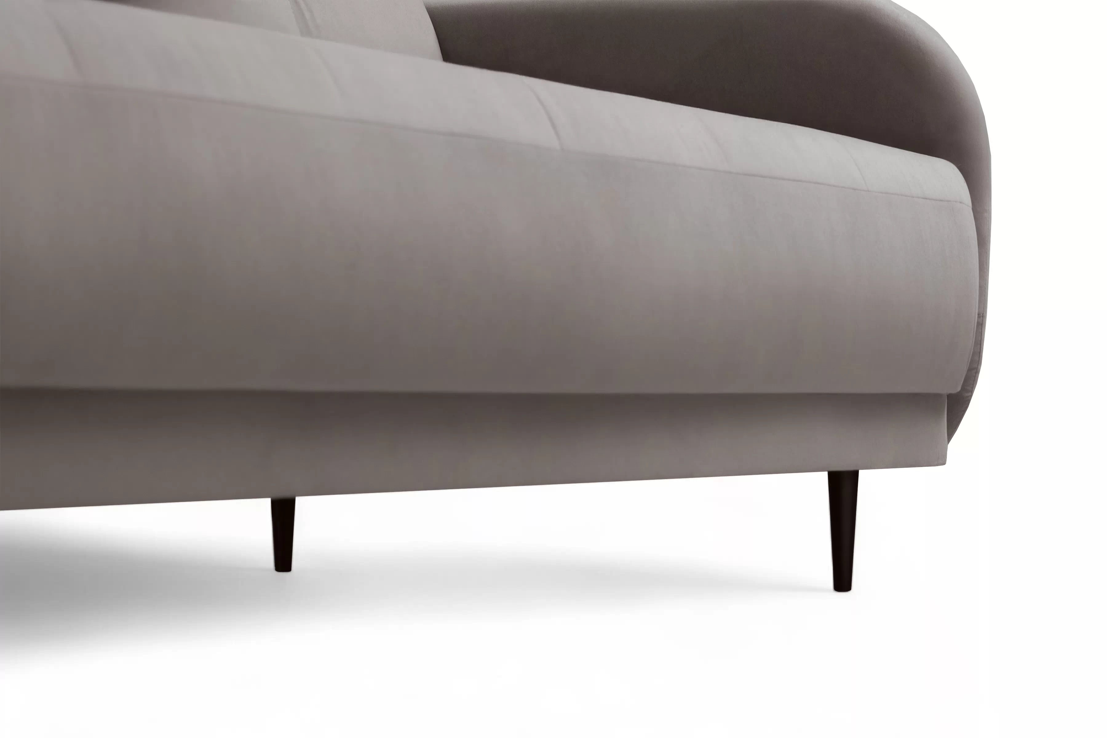 Rozkládací pohovka Linda - tmavě béžová Jasmine 25 Pohovka Linda rozkladana pro obývacího pokoje - ciemno béžová welwet Jasmine 25