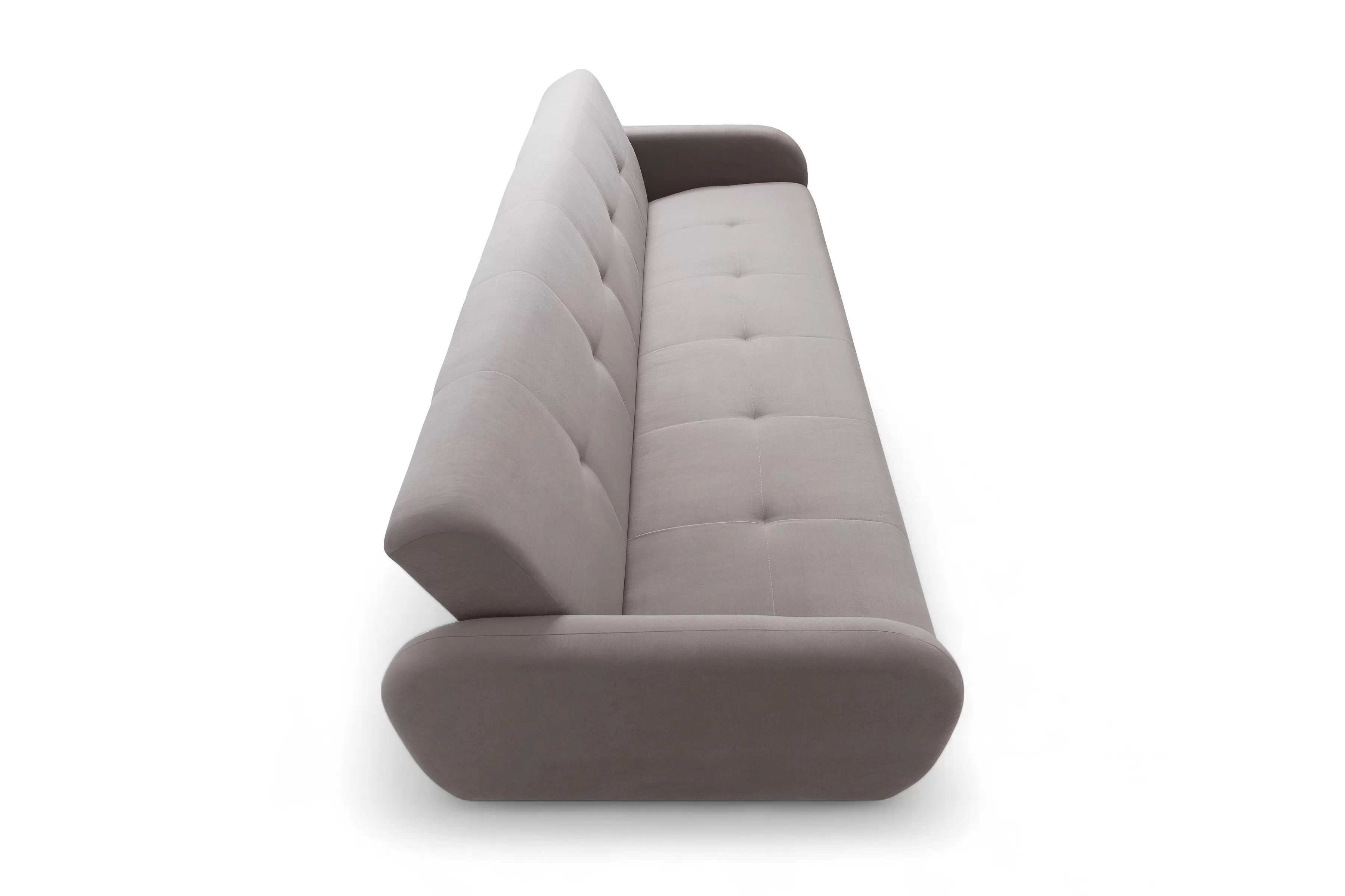 Rozkládací pohovka Linda - tmavě béžová Jasmine 25 Pohovka Linda rozkladana pro obývacího pokoje - ciemno béžová welwet Jasmine 25