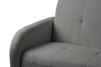 Rozkládací pohovka Linda - šedá Lambi 12 Pohovka Linda rozkladana pro obývacího pokoje - šedá boucle Lambi 12