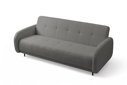 Rozkládací pohovka Linda - šedá Lambi 12 Pohovka Linda rozkladana pro obývacího pokoje - šedá boucle Lambi 12