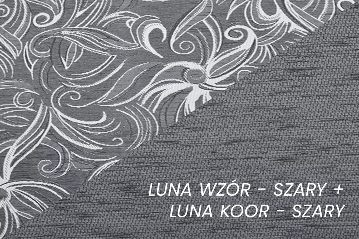 Rozkládací pohovka Fryderyk - šedá Luna / wenge Pohovka rozkladana pro obývacího pokoje Fryderyk - šedá potahová látka wzor Luna / wenge