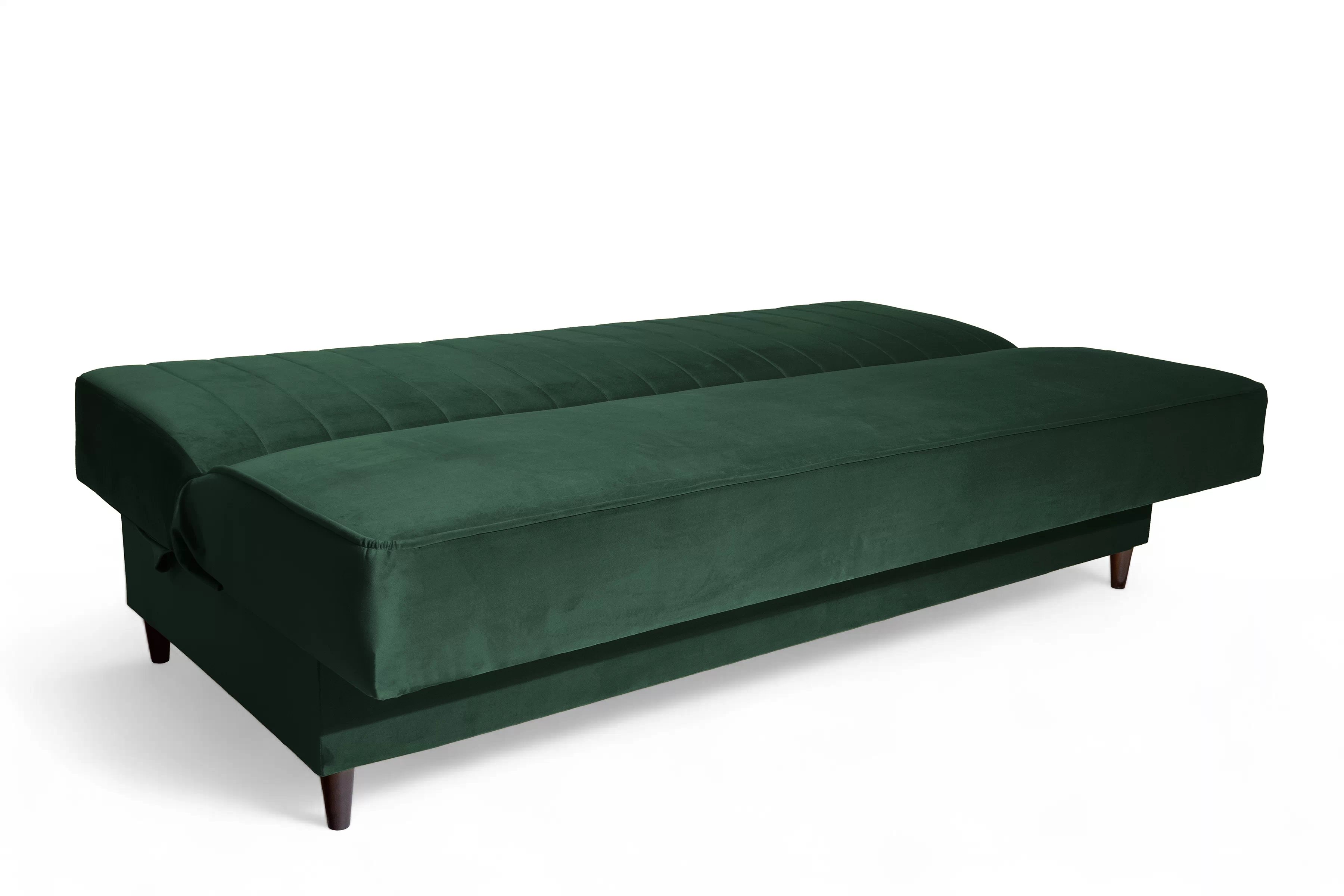 Rozkladacia pohovka Vigo s úložným priestorom – zelený zamat Kronos 14 Pohovka Vigo rozkladana S vnútorným úložným priestorom- Zelený velúr Kronos 14