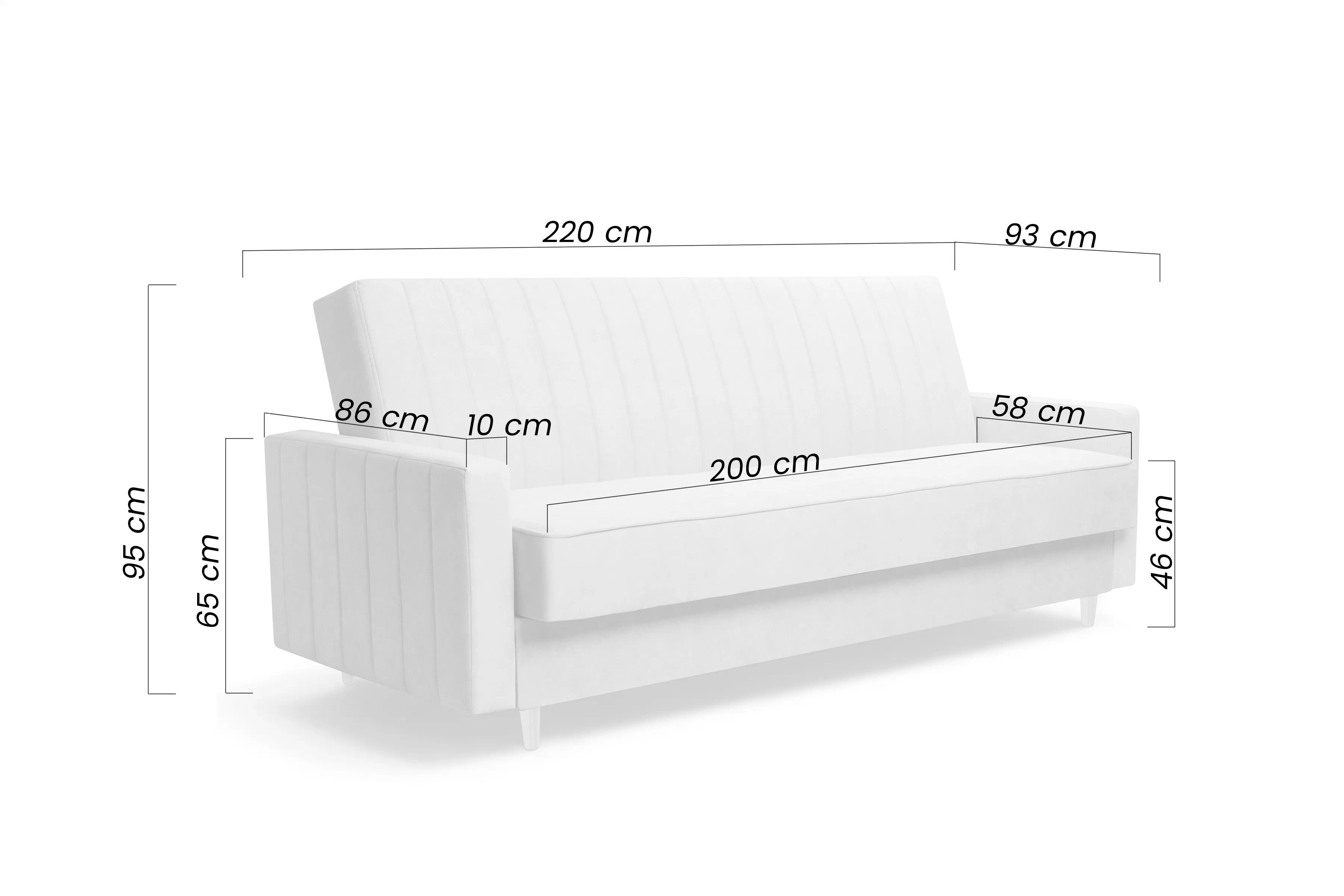 Pohovka Wars s funkciou spania – béžový ľahkočistiaci welvet Cloud 03 / nožičky buk Pohovka Wars s funkciou spánku - béžový zamat ľahkočistiaci Cloud 03 / nožičky buk  
