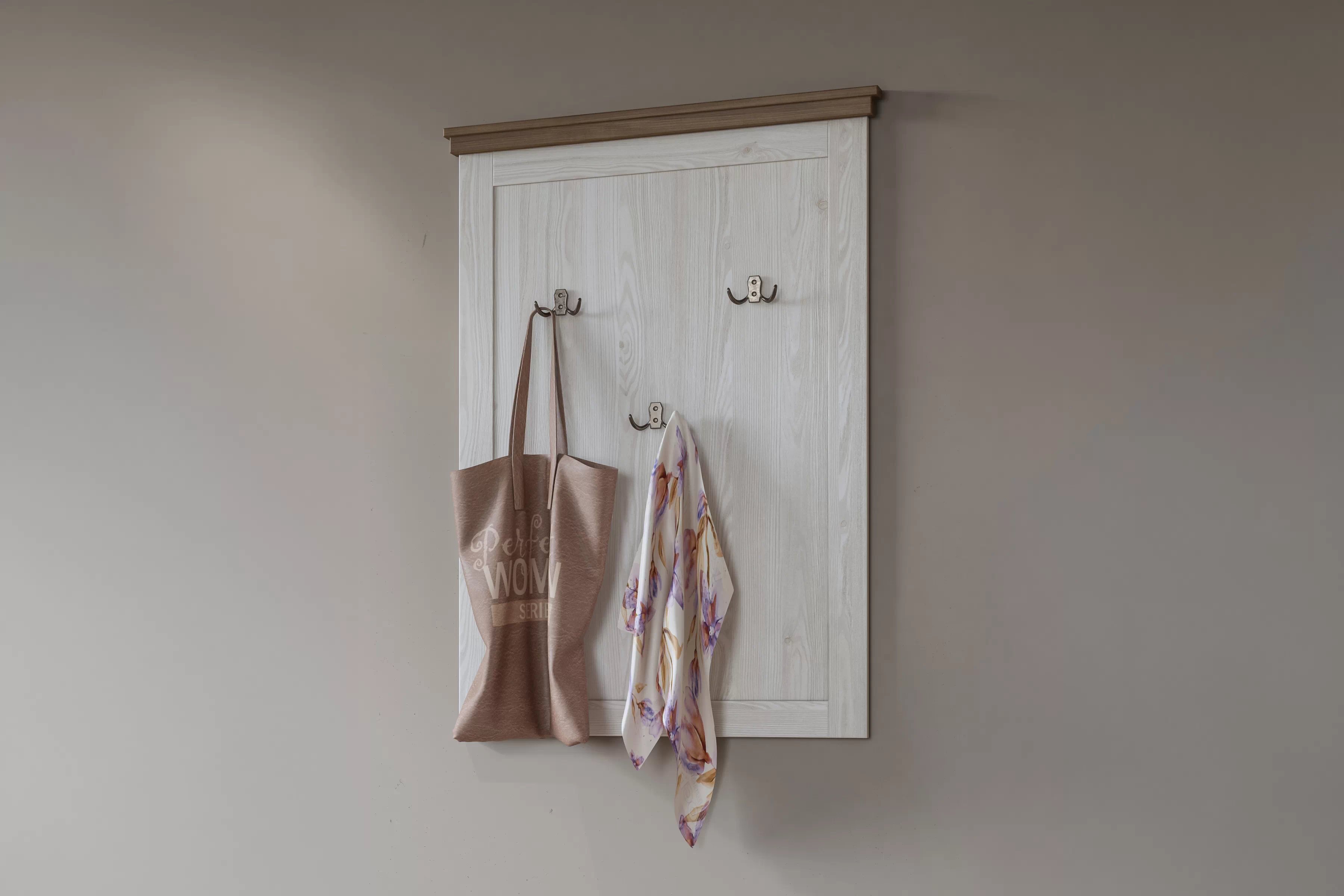 Věšák Evora 89 71 cm - abisko ash / dub lefkas Věšák pro předsíně Evora 89 - 71 cm - abisko ash / dub lefkas