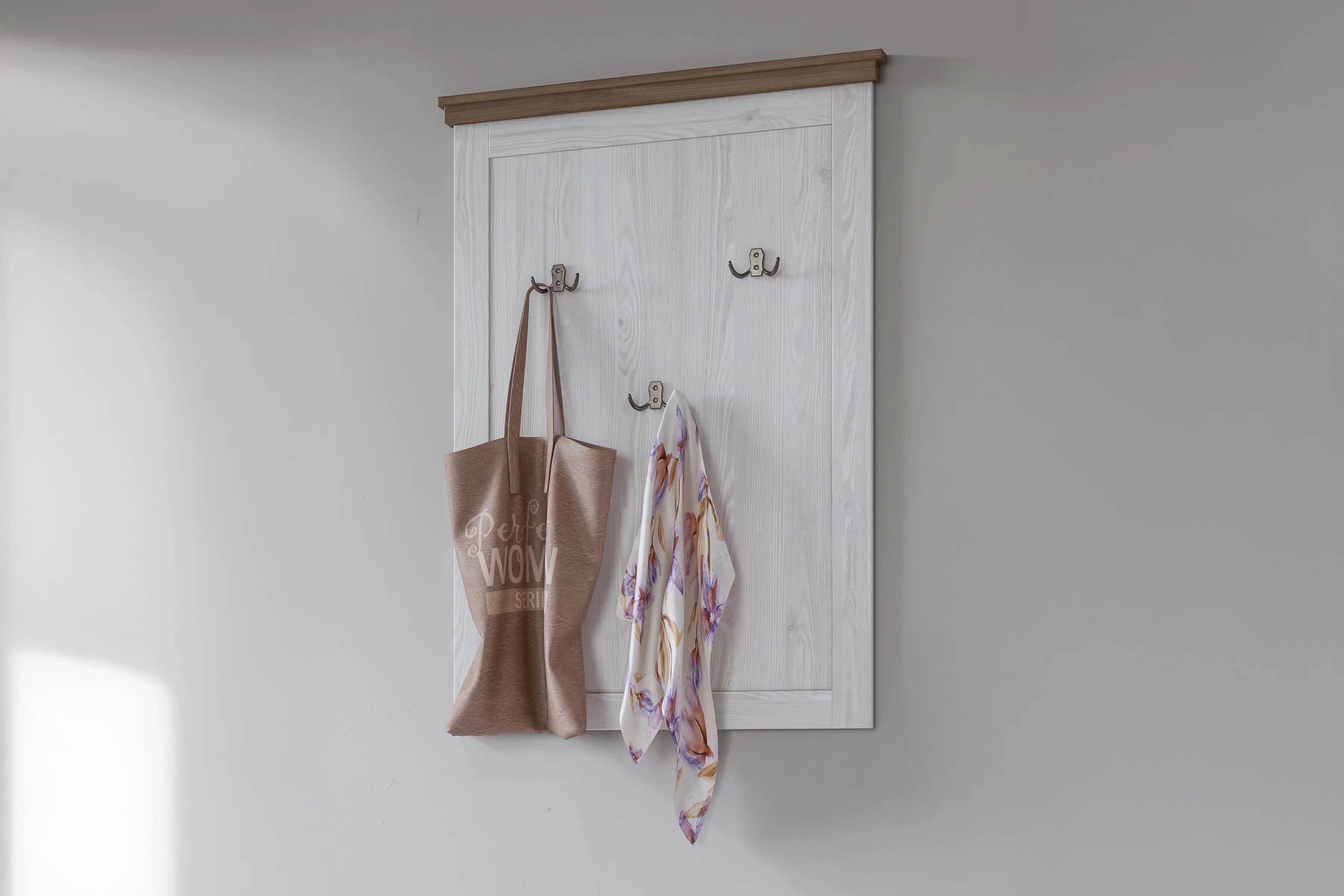 Věšák Evora 89 71 cm - abisko ash / dub lefkas Věšák pro předsíně Evora 89 - 71 cm - abisko ash / dub lefkas