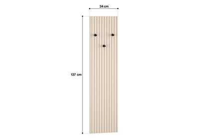 Vešiak do chodby Jamuzi 17 - kašmírová - 34x137 cm Vešiak do predsienie Jamuzi 17 - 34 cm - kašmír