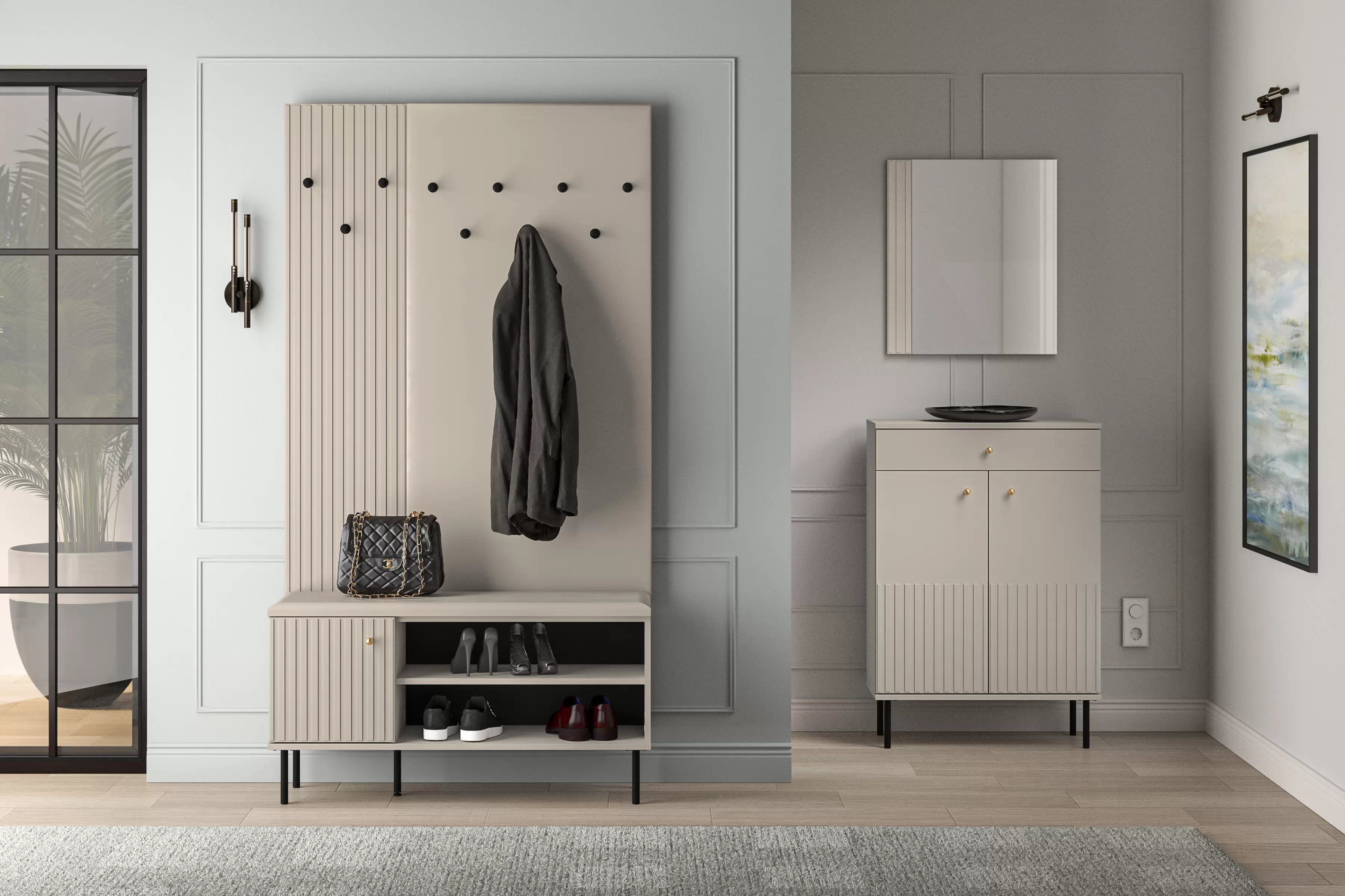 Předsíňový věšák Jamuzi 34 cm - kašmír Věšák do předsíně Jamuzi 17 - 34 cm - kašmír