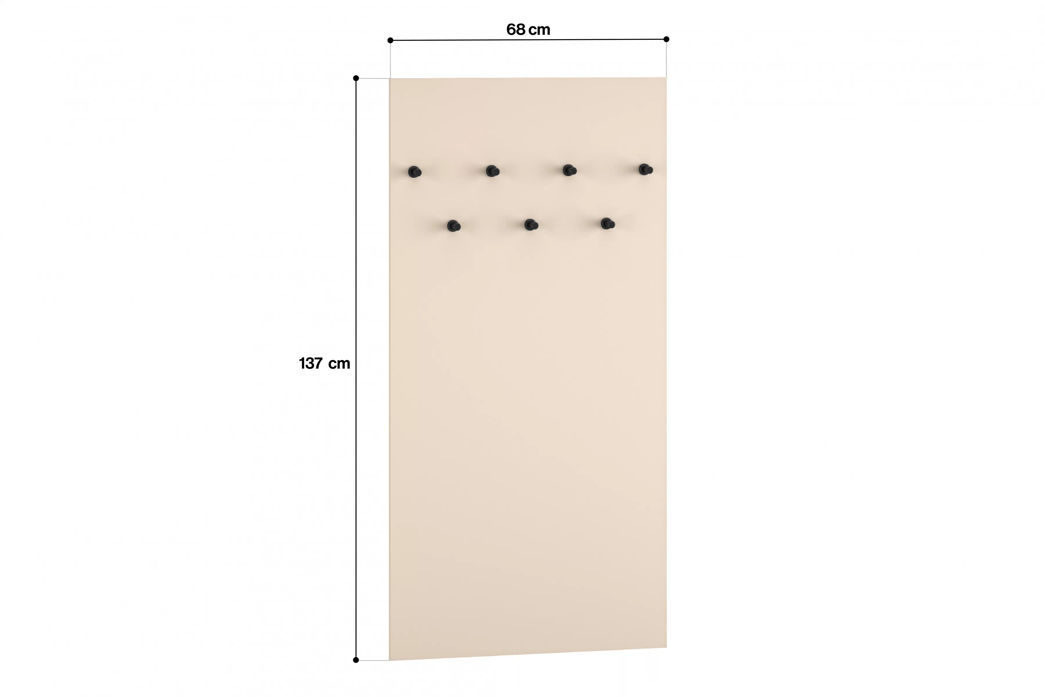 Předsíňový věšák Jamuzi 68 cm - kašmír Věšák do předsíně Jamuzi 19 - 68 cm - kašmír