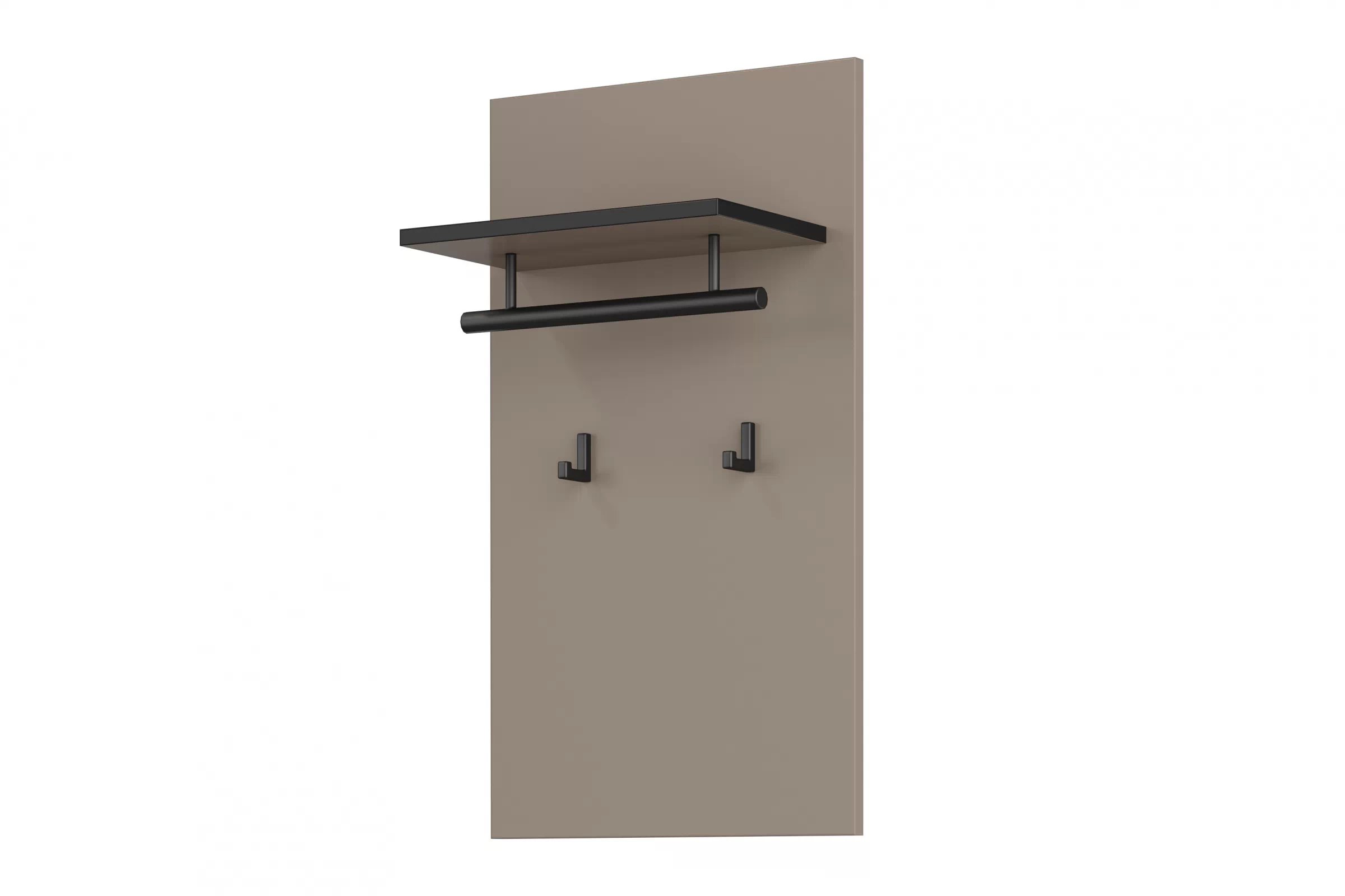 Nástěnný věšák Cross 40 cm - kašmírová / černá Věšák Gramon 40 cm - kašmír / černá