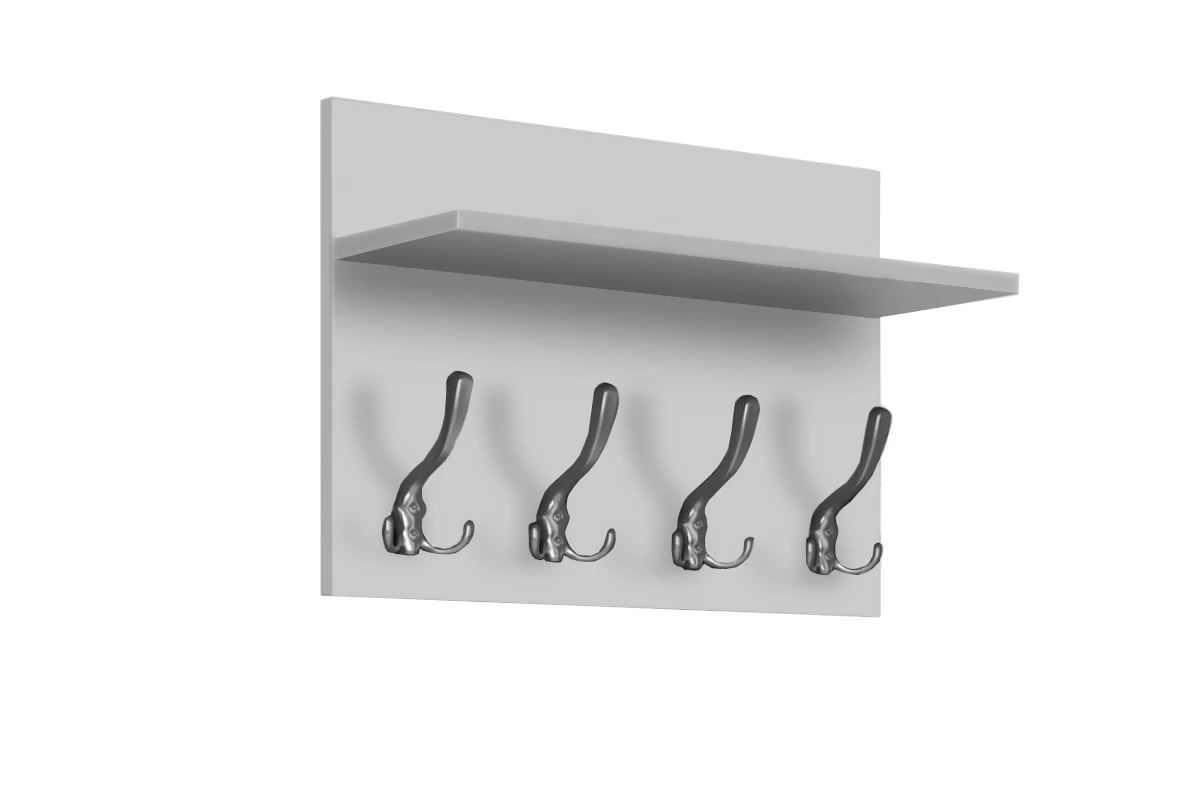 Vešiak na oblečenie Keri 7 Biely Vešiak