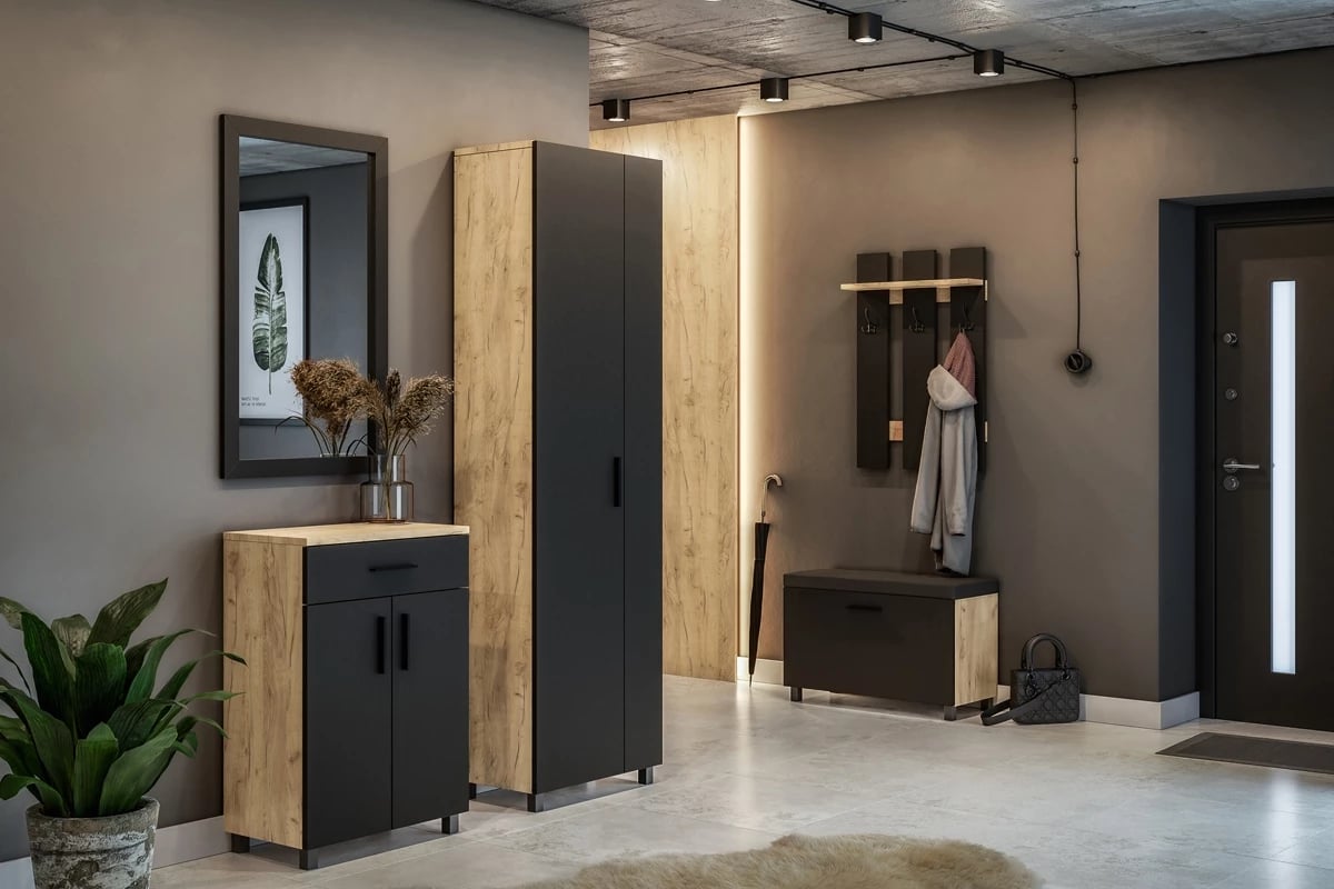 Vešiak na oblečenie Keri 16 Komplet loft