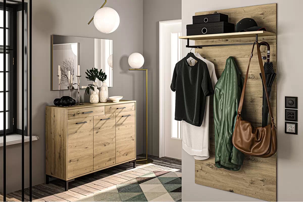 Vešiak Klarso 15 Vešiak Dub artisan