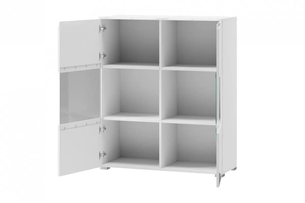 Vitrína Alwa 27 biely lesk - akcia Vitrína Alwa 27 100 cm - biely lesk