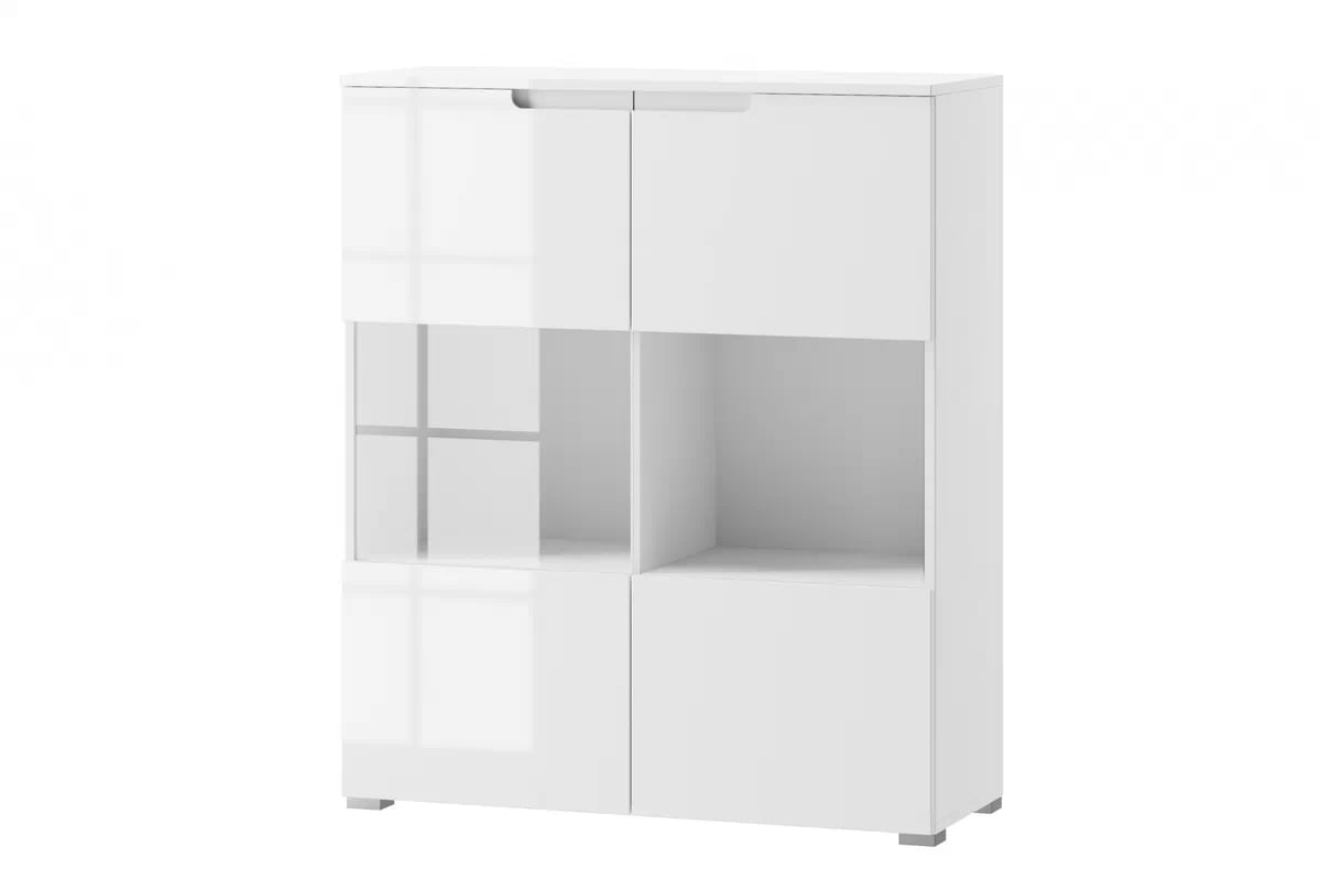 Vitrína Alwa 27 biely lesk - akcia Vitrína Alwa 27 100 cm - biely lesk