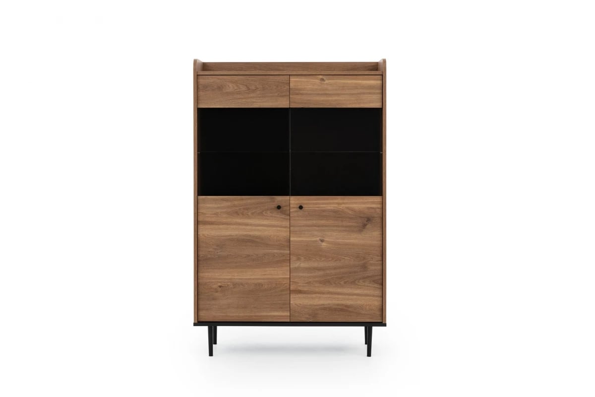 Vitrína dvojdverová Kastelio - brandy castello Vitrína s presklením