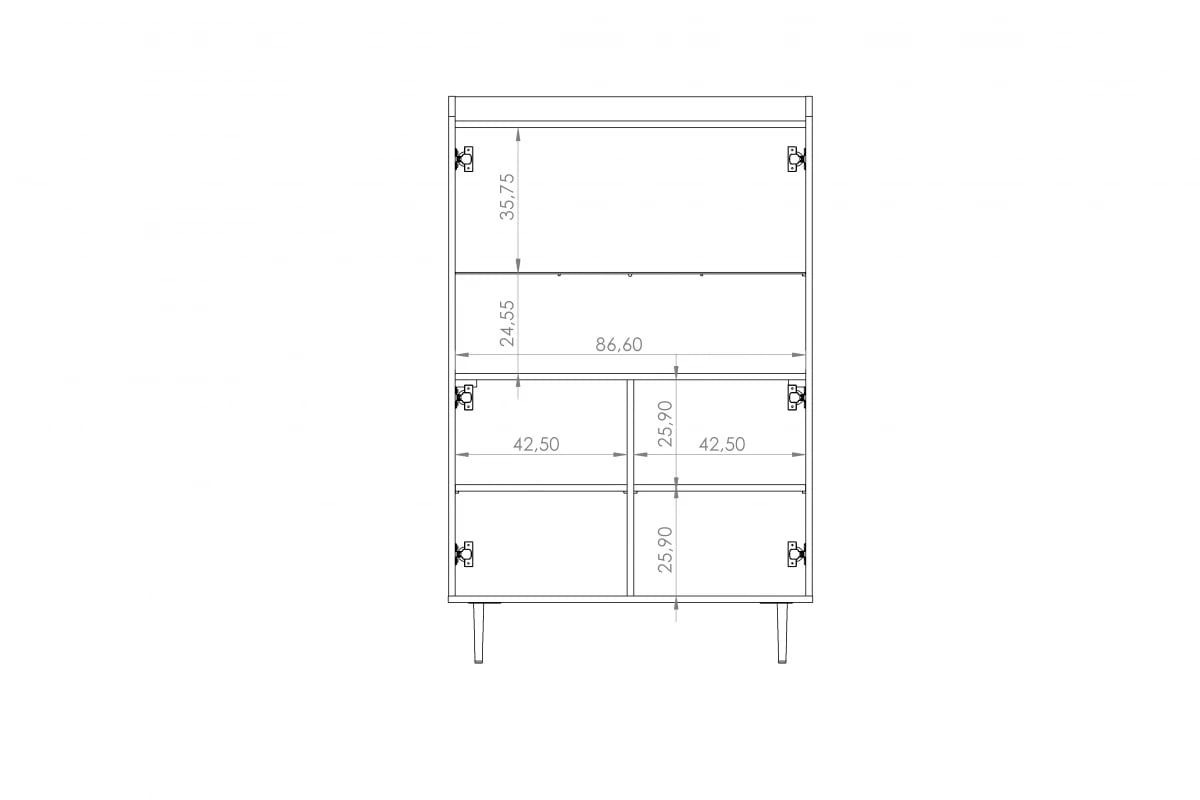 Vitrína dvojdverová Kastelio - brandy castello Vitrína do izby