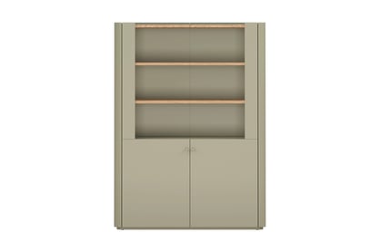 Vitrína Elivo 100 cm - eukaliptus / dub baltic dune Vitrína Elivo 100 cm - eukaliptus / dub baltic dune
