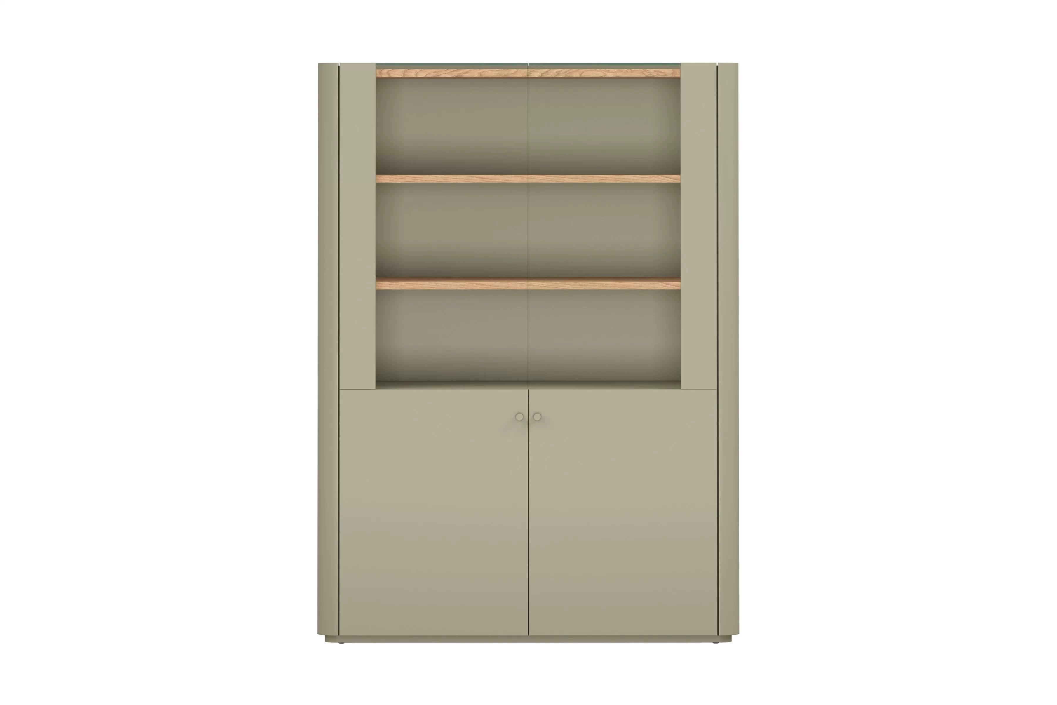 Vitrína Elivo 100 cm - eukalyptus / dub baltic dune Vitrína Elivo 100 cm - eukaliptus / Dub baltic dune